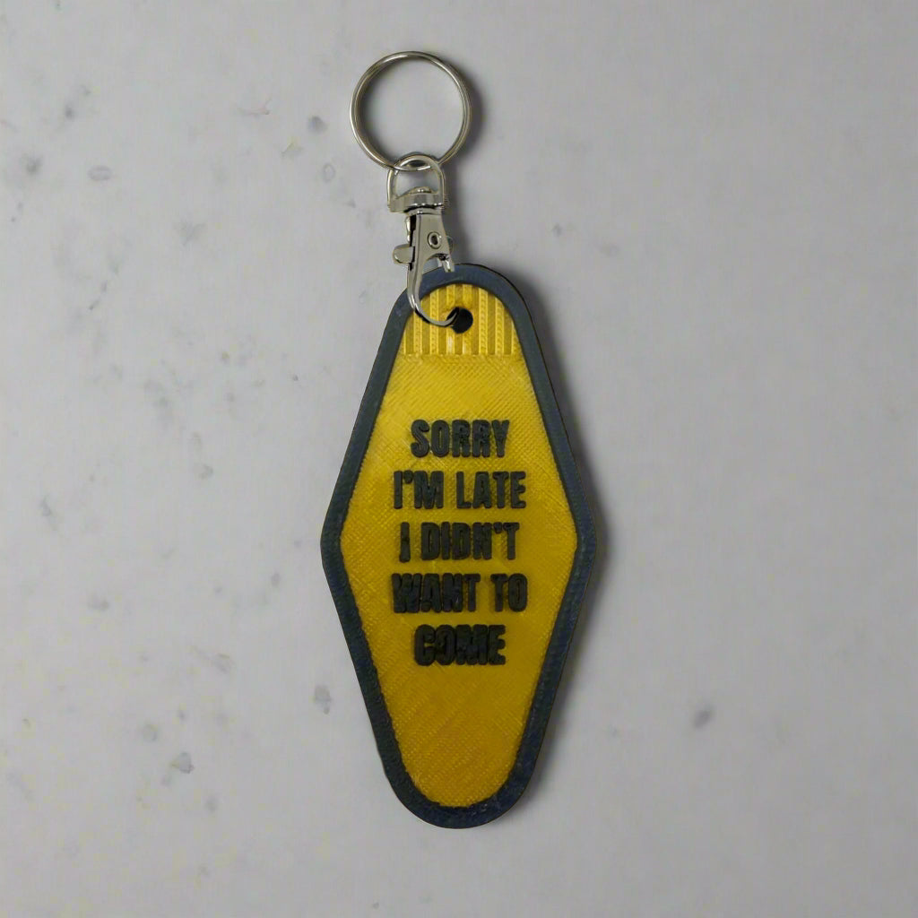 Motel Style Funny Novelty Keyrings