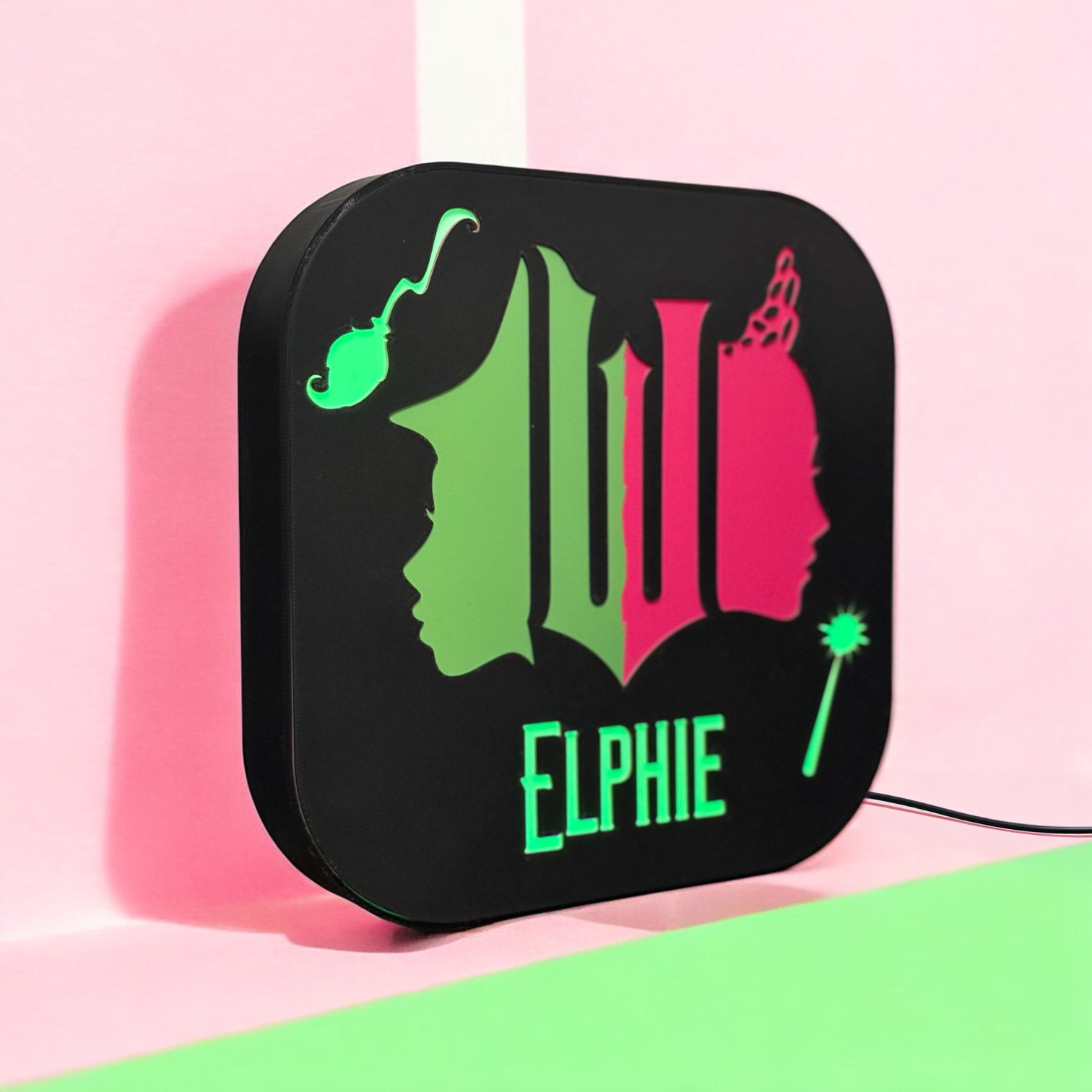 Personalised Wicked LED Lightbox Nighlight