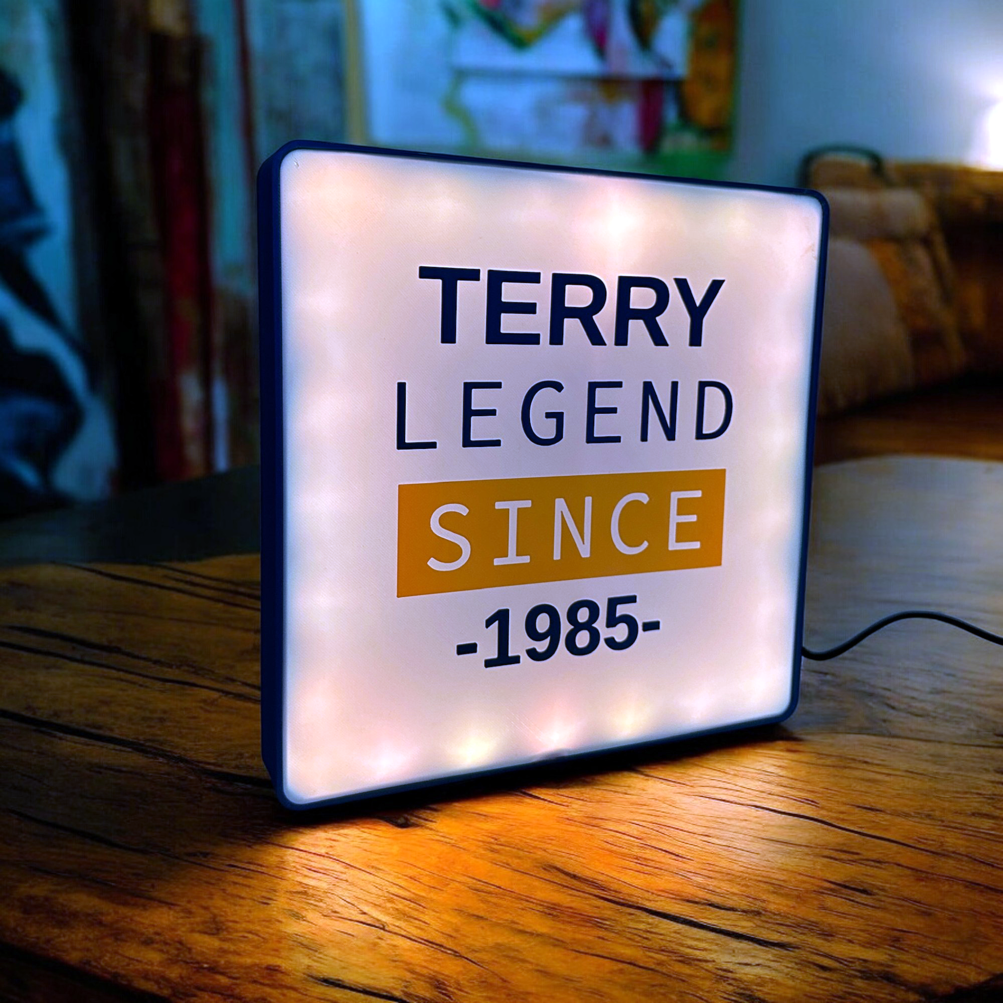 Personalised Legend LED Lightbox