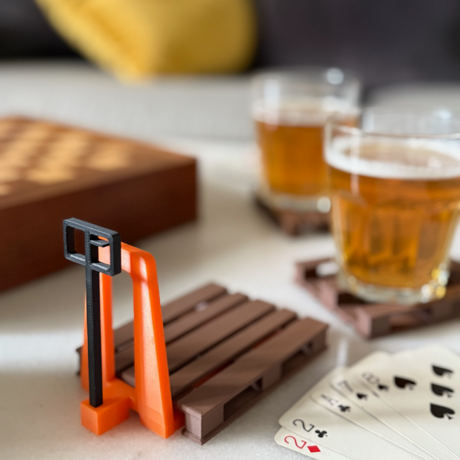 Pallet & Pump Truck Coaster Set