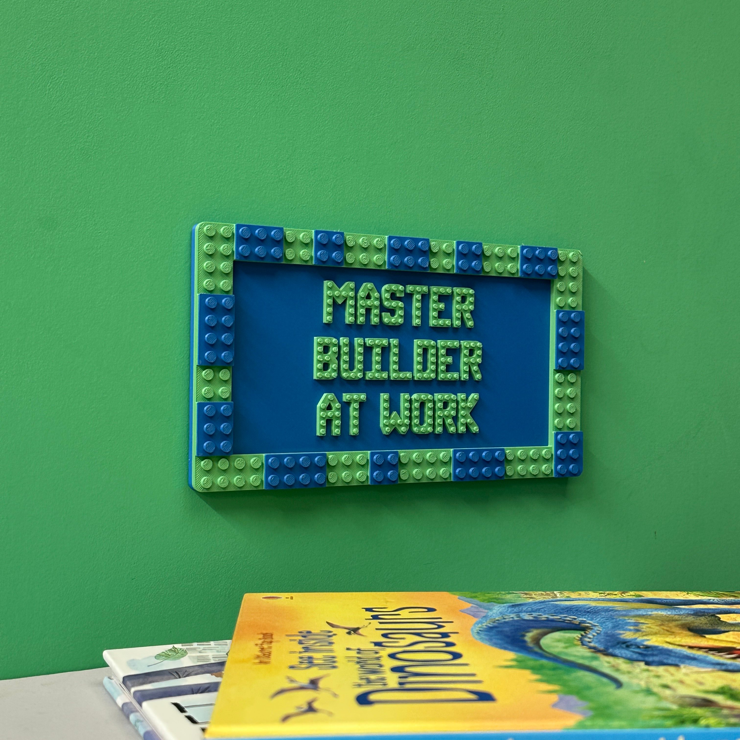 Master Builder At Work - Brick Compatible Wall Sign