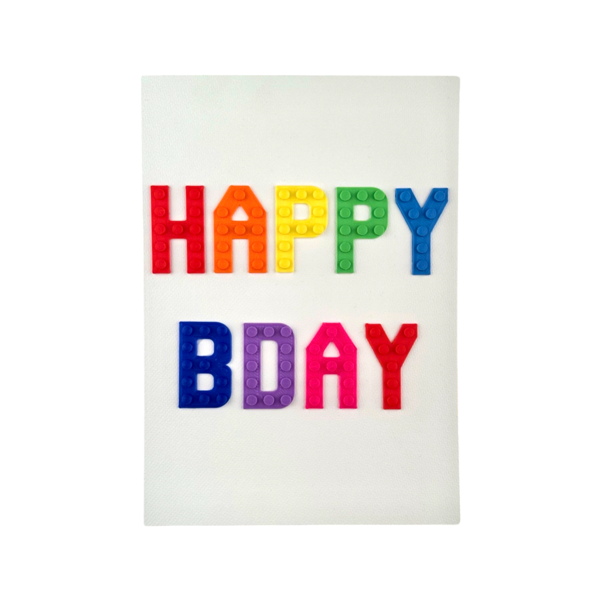 'HAPPY BDAY' Card