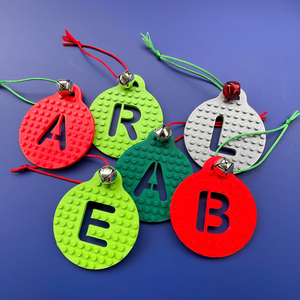 Christmas Initial Baubles Personalised UK made