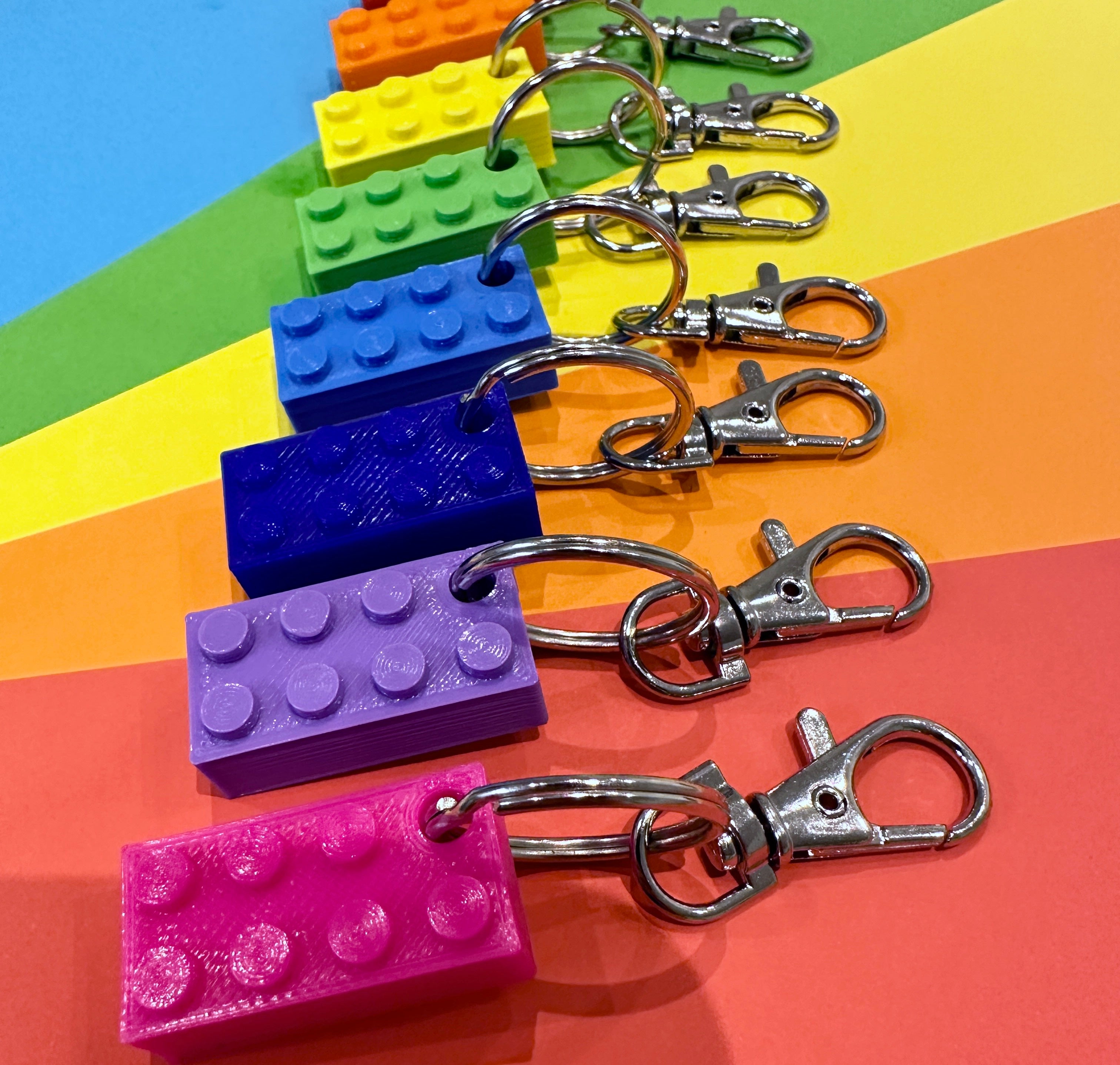 Building Brick Keyring