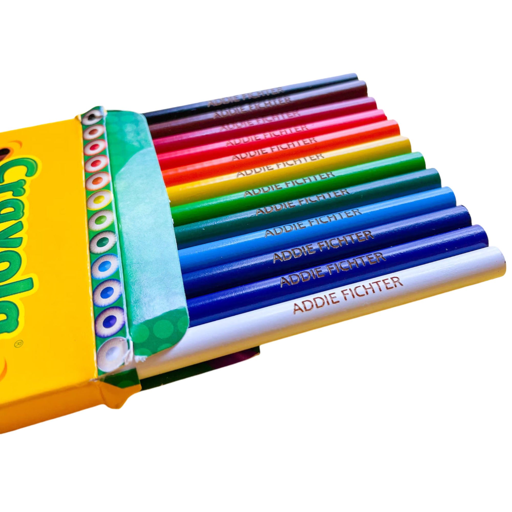 Personalised Engraved Crayola Pencils
