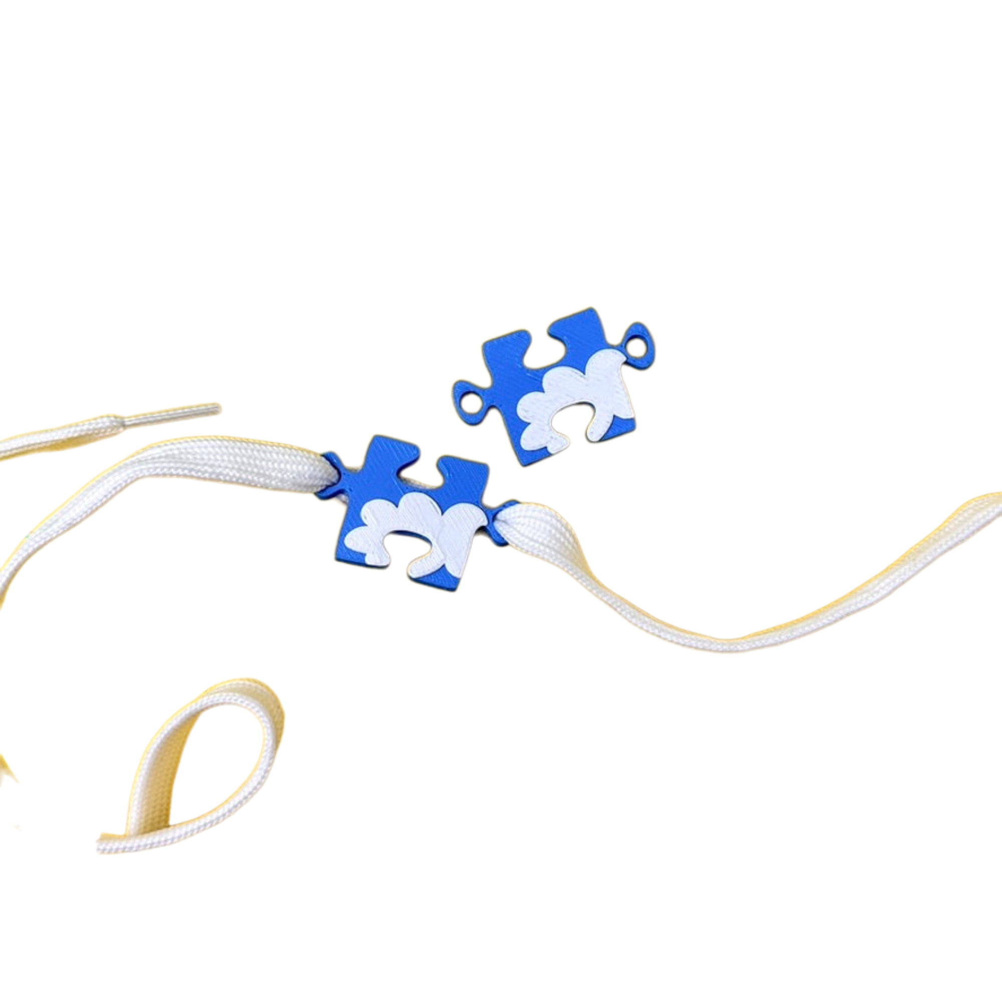Cloud Jigsaw Piece Shoelace Charms