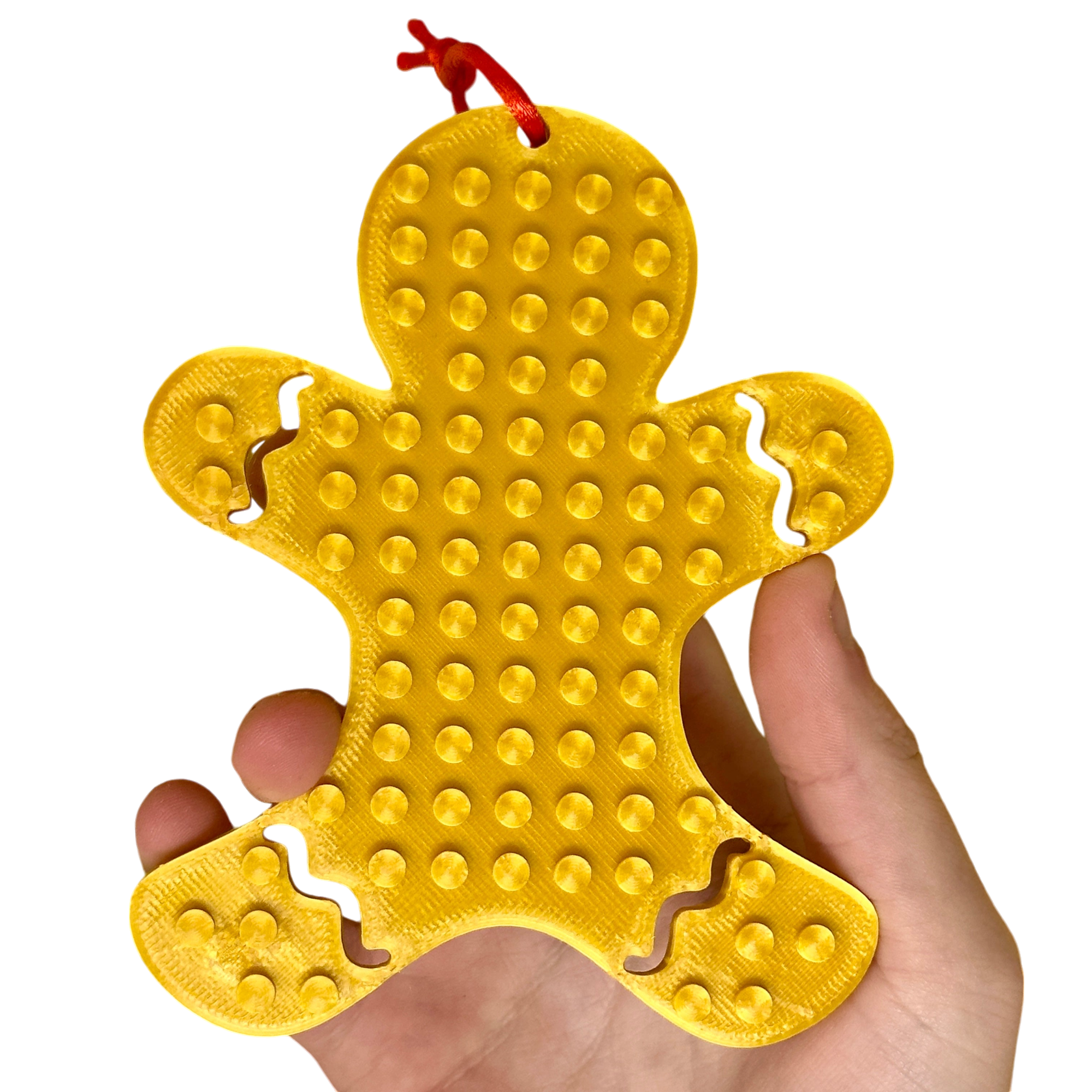 Gold Gingerbread Man Christmas Tree Decoration