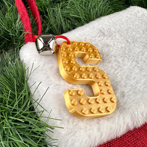 Gold Lego Brick Compatible Christmas personalised letters