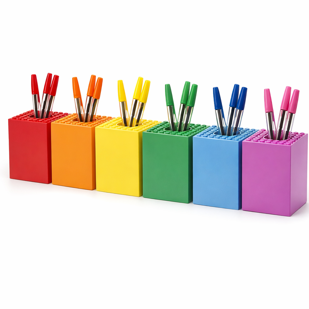 Personalised Lego-Compatible Pen pot