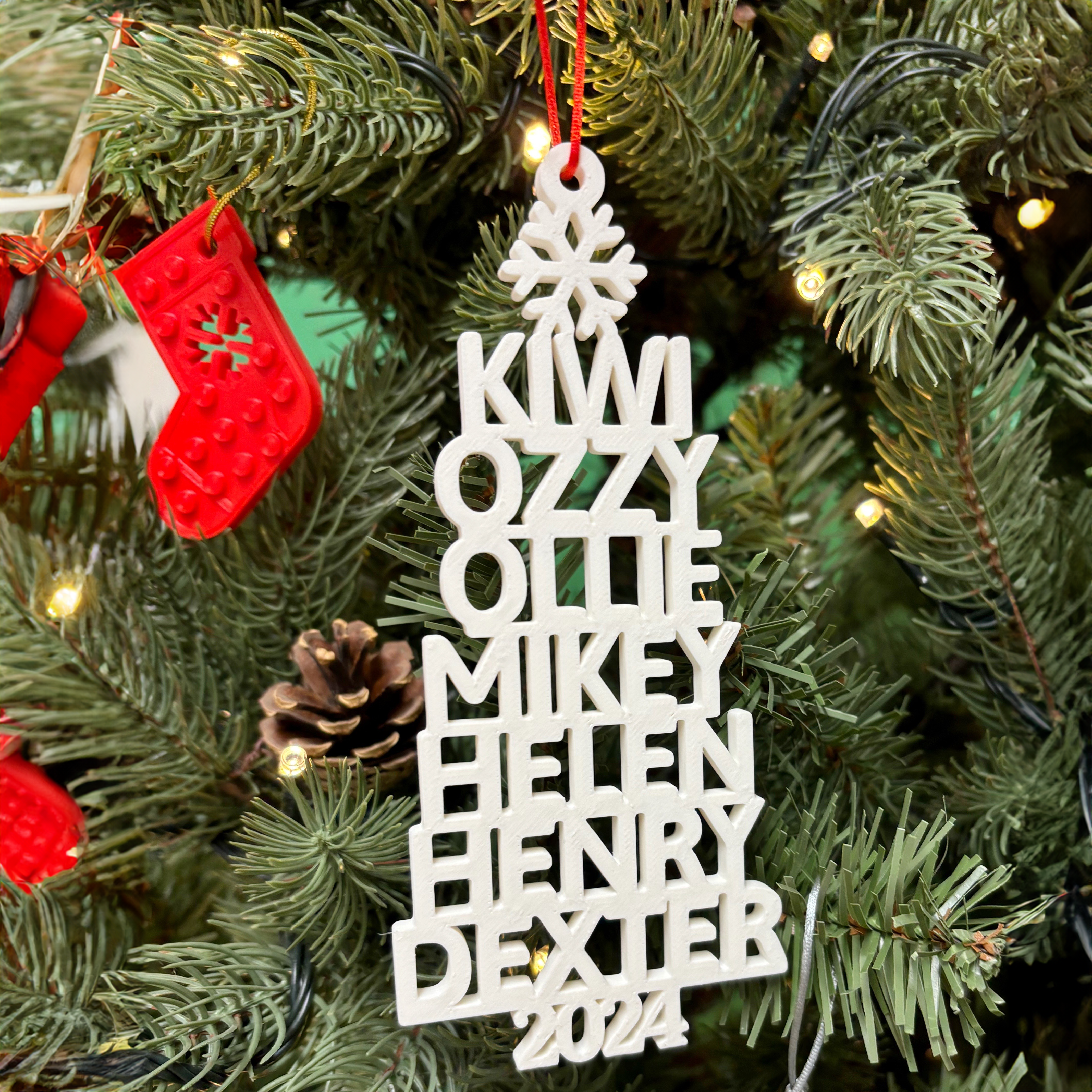Personalised Christmas Tree Ornament