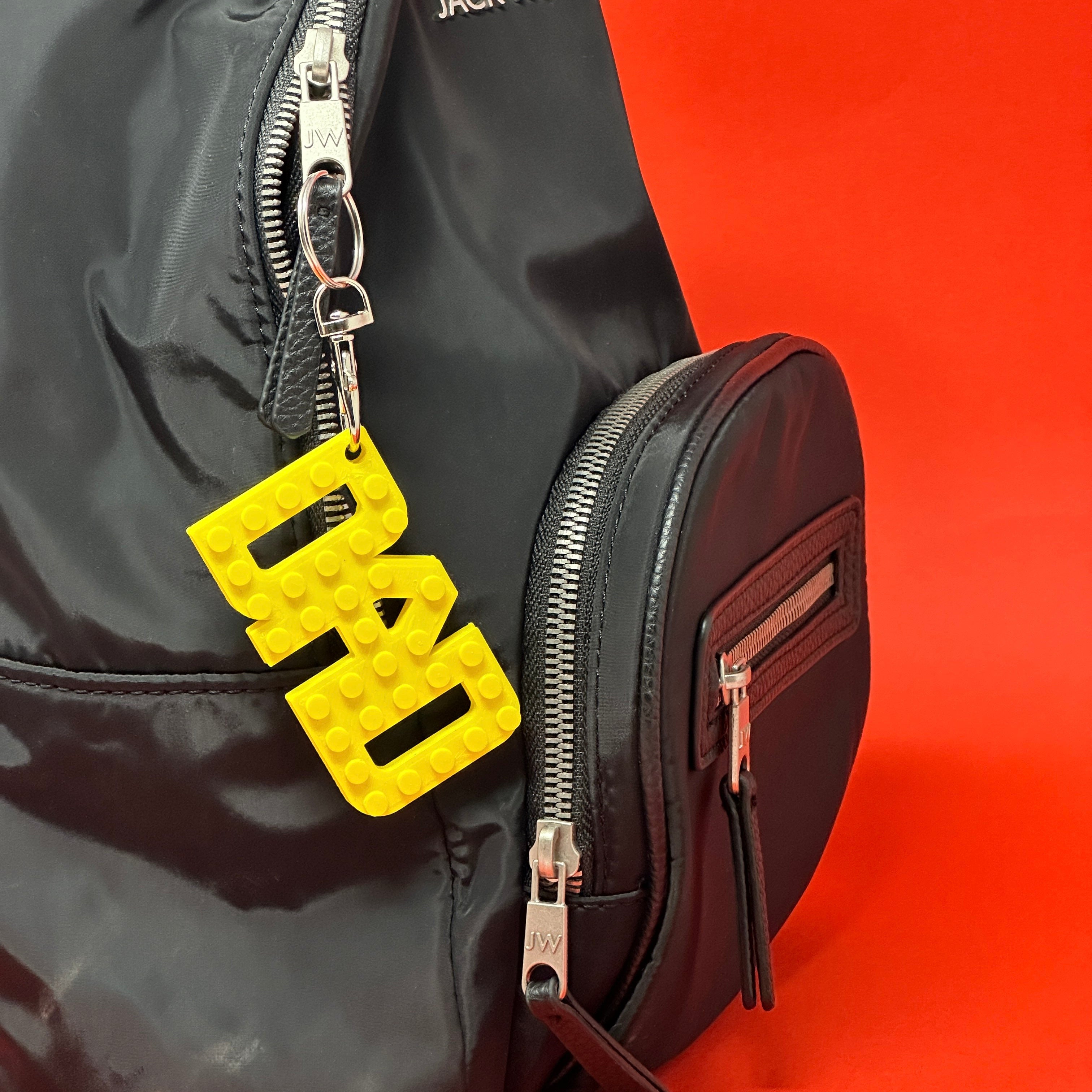 Fathers Day 'Dad' Keyring for Fans of Lego