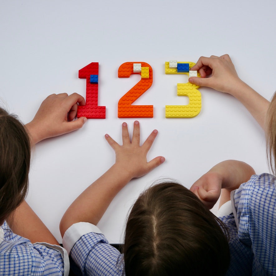 Sensory Building Brick Numbers 1-10 Set