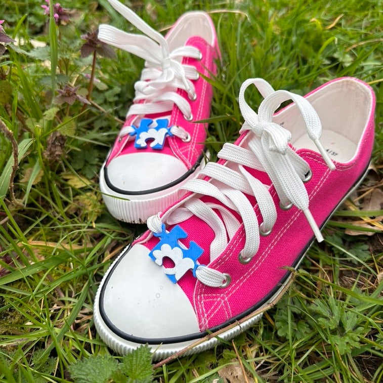Cloud Jigsaw Piece Shoelace Charms