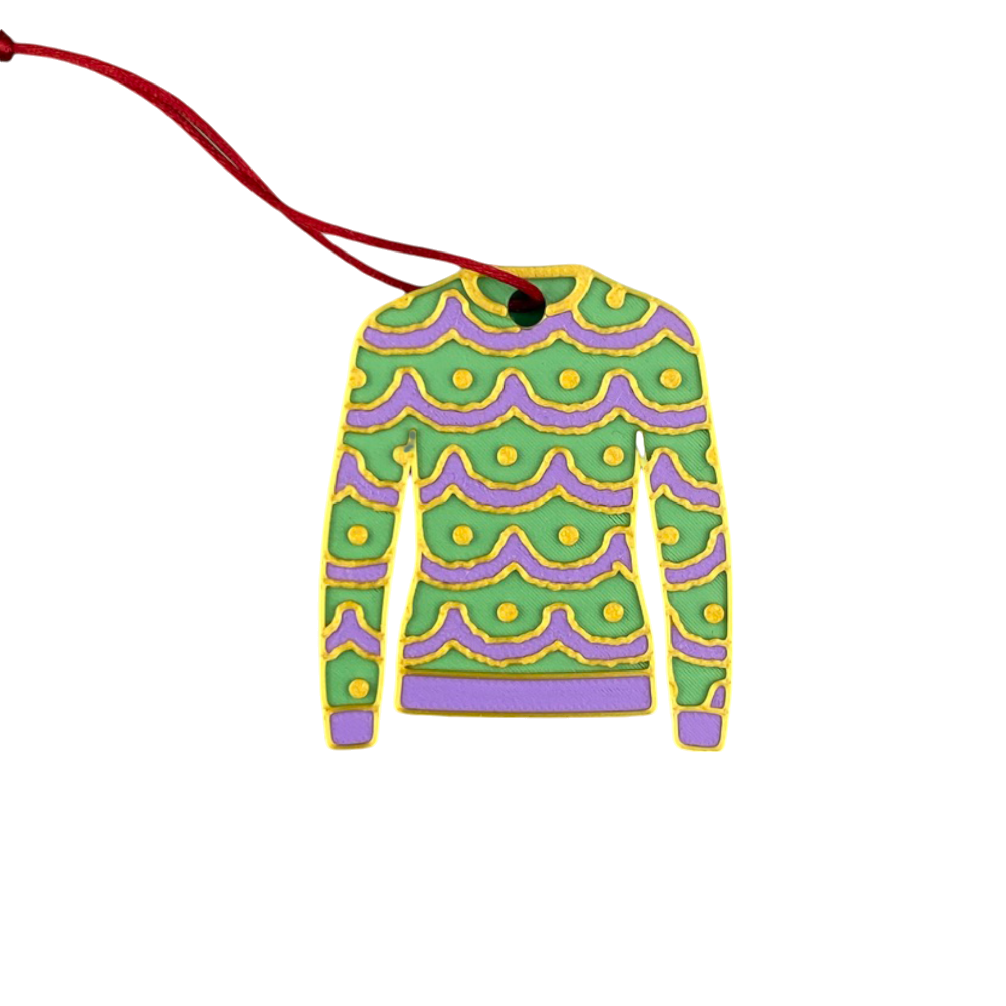 Christmas Jumper Tinsel Tree Decoration