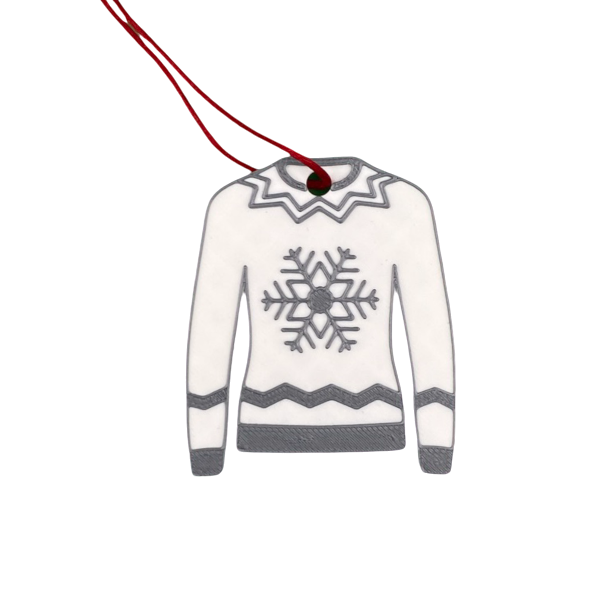 Christmas Jumper Snowflake Tree Decoration