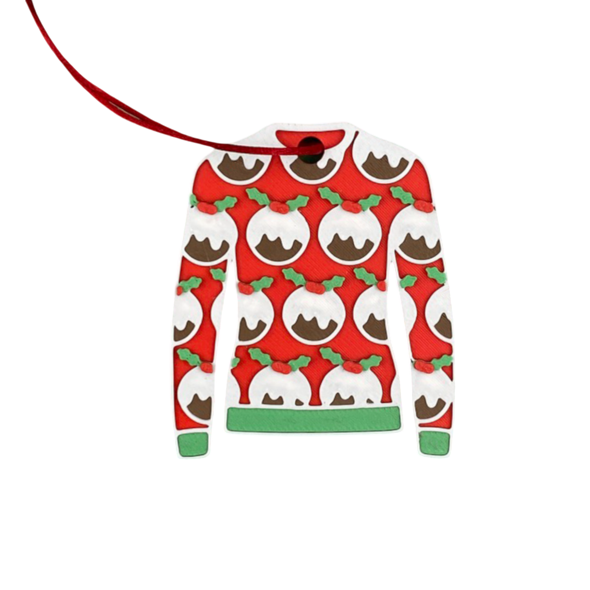 Christmas Jumper Pudding Tree Decoration