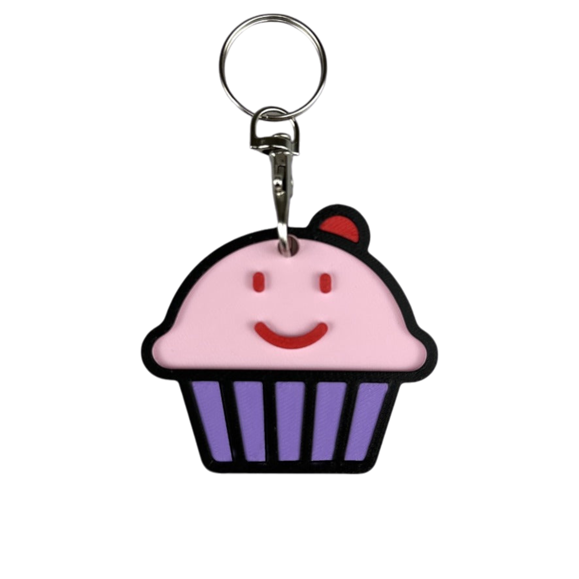 Kawaii Style Cupcake Keyring