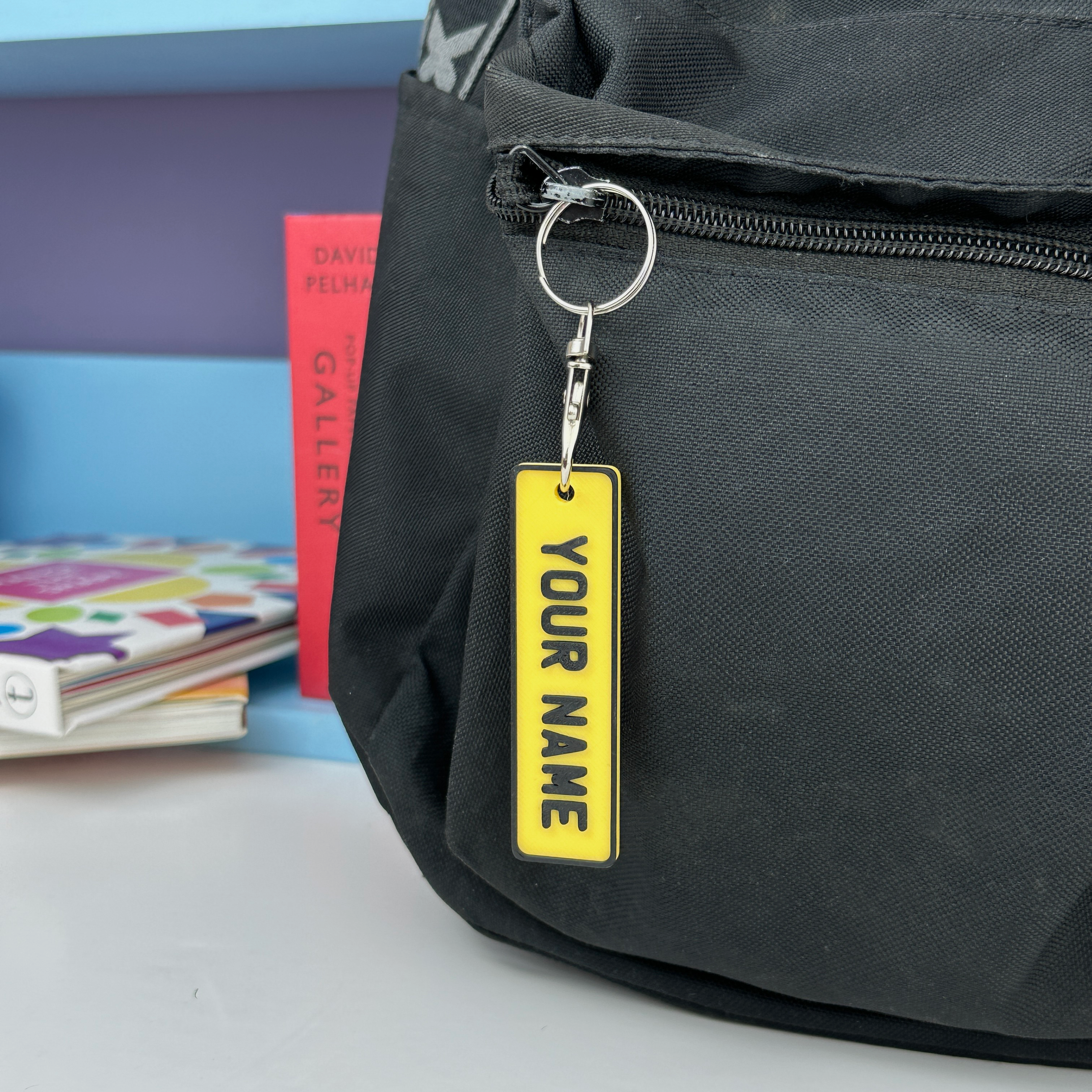 Personalisable Number Plate Keyring