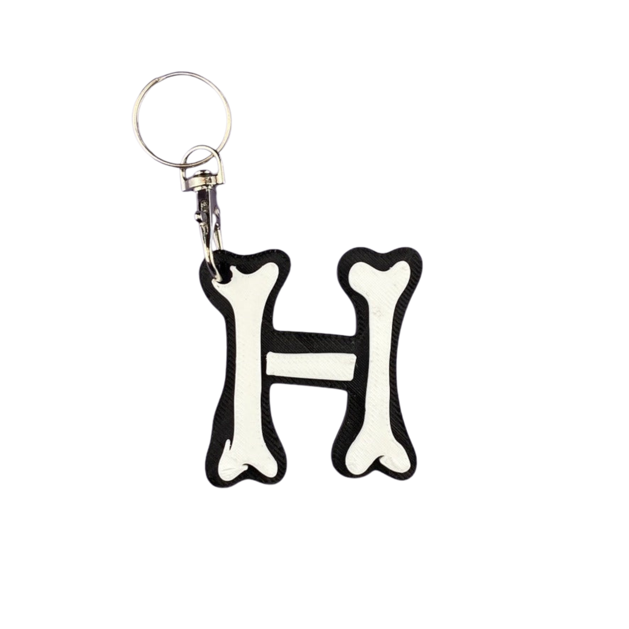 Personalised Bones Letter Keyring