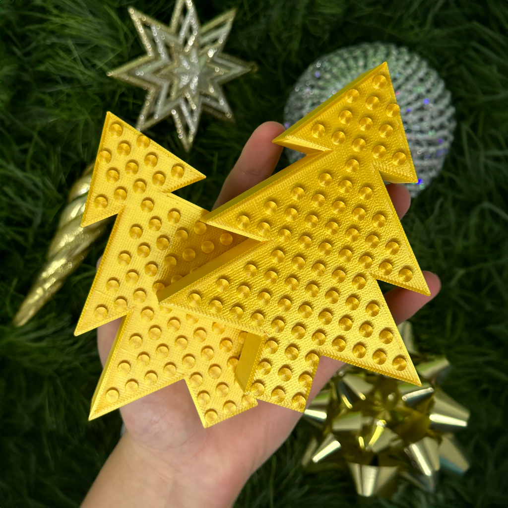 Gold Christmas Decoration Lego Compatible