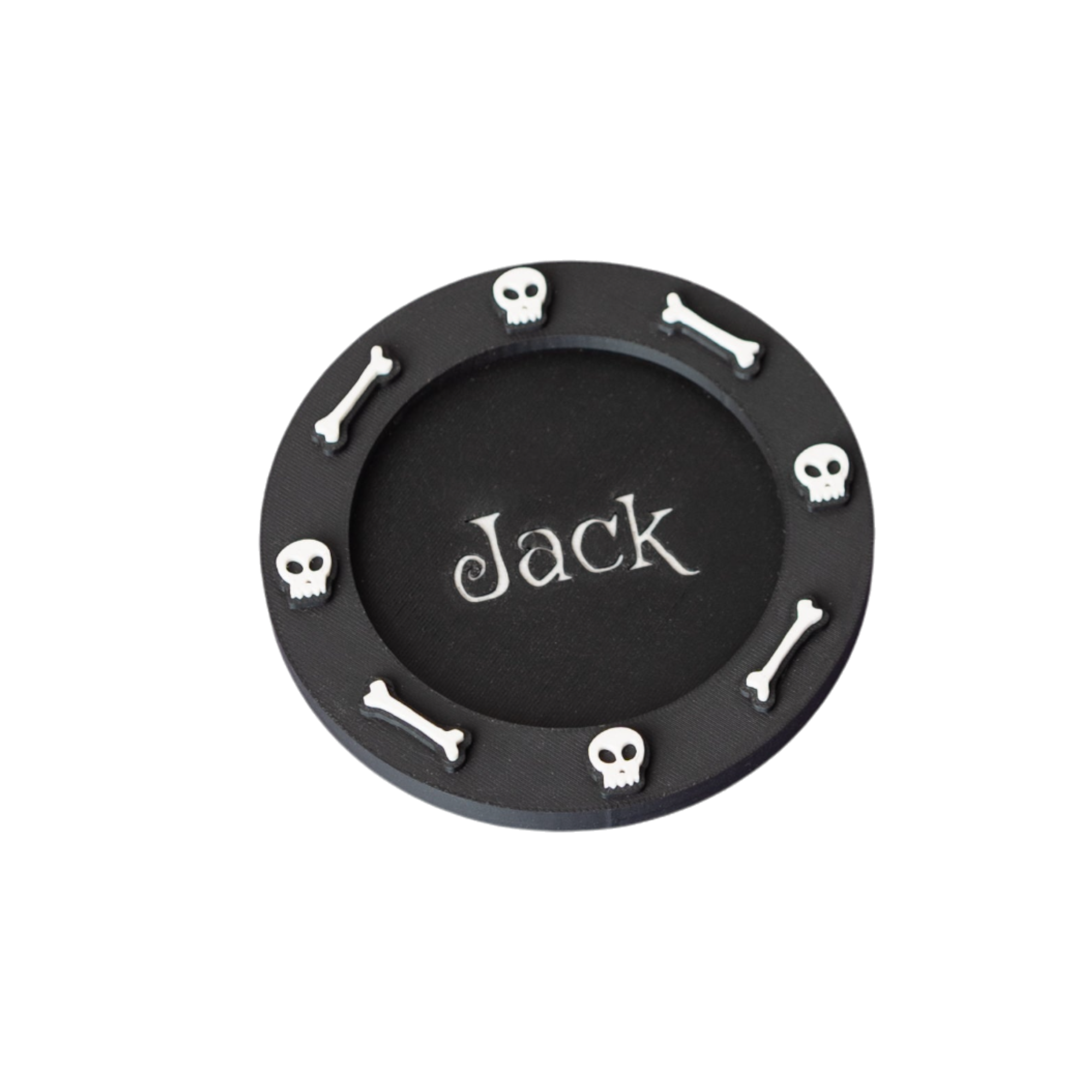 Personalised Halloween Bones Style coaster