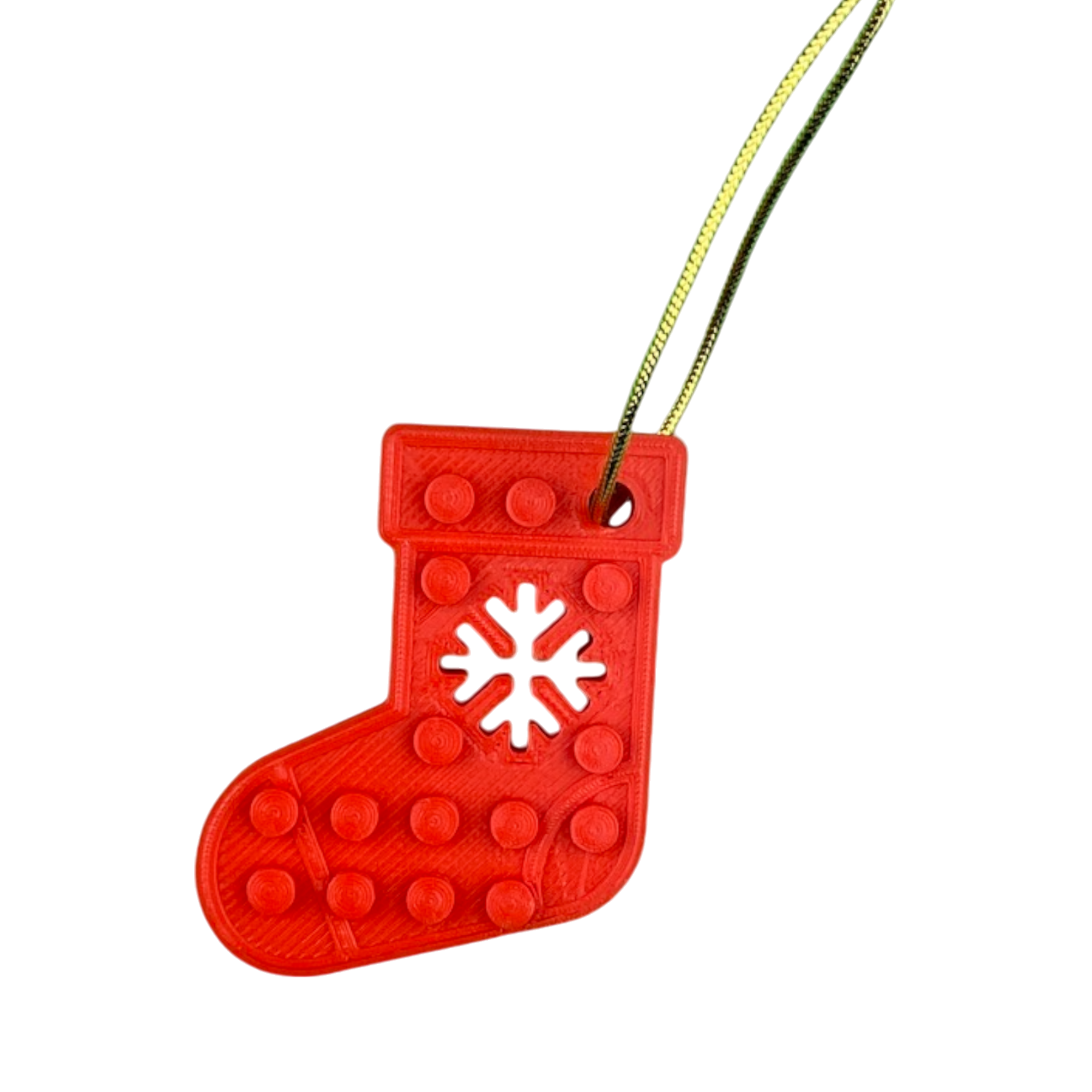 Tiny Brick Compatible Stocking Hanging Tree Decoration