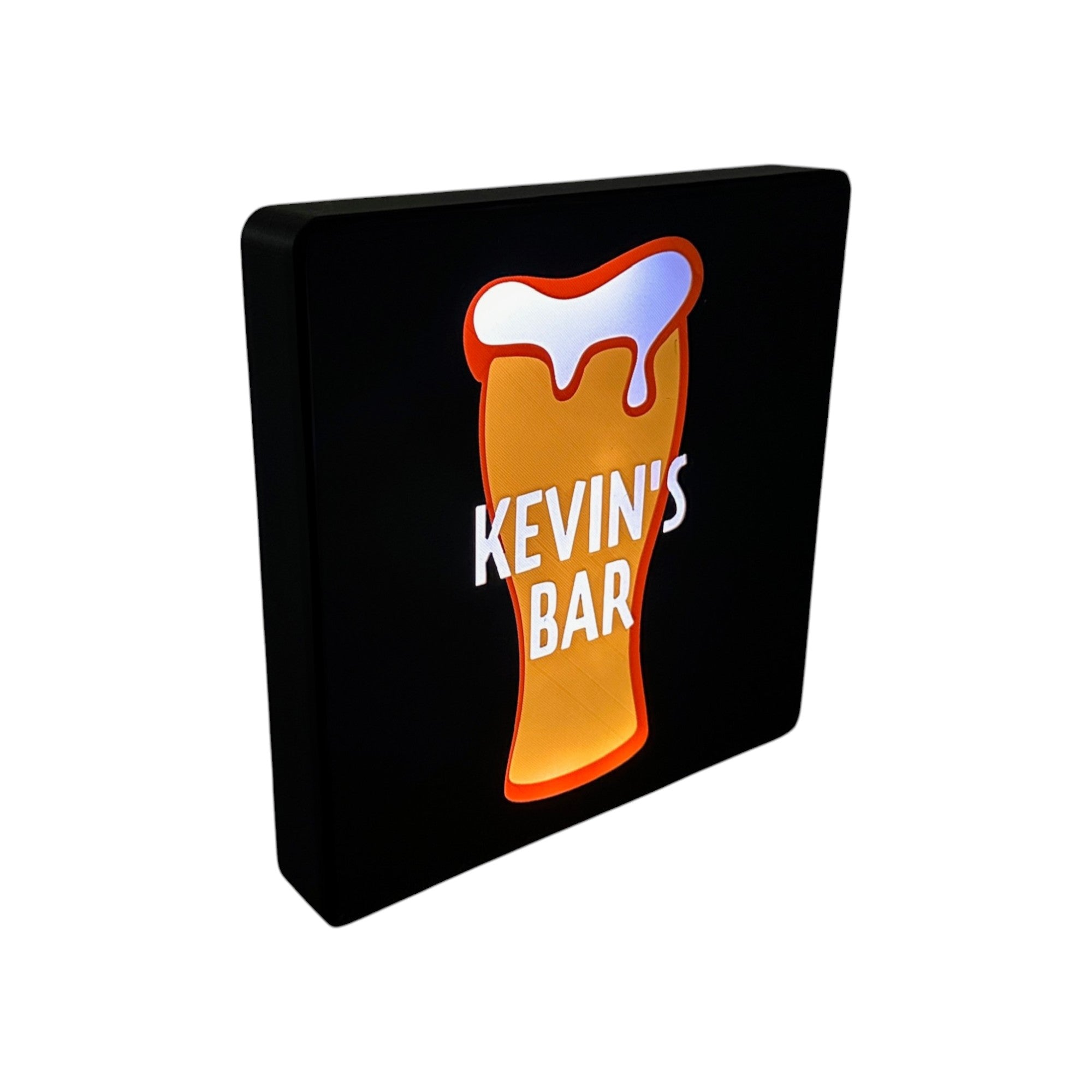 Personalised 1989 Beer Bar LED Lightbox