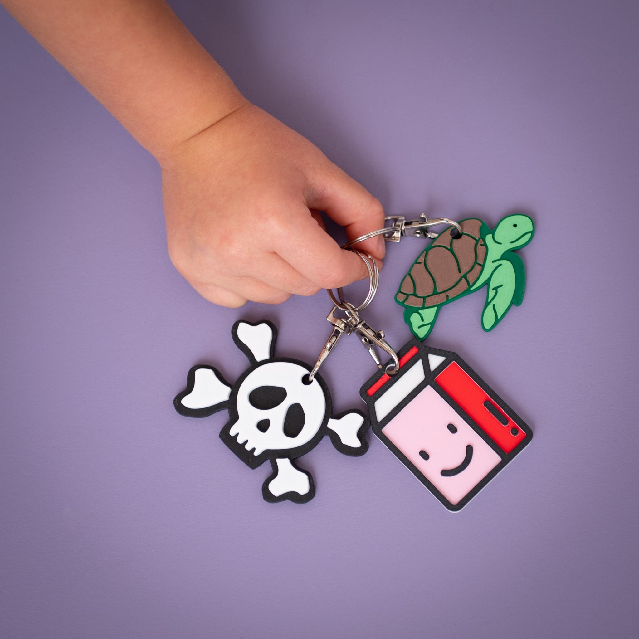 Kawaii Style Carton Keyring