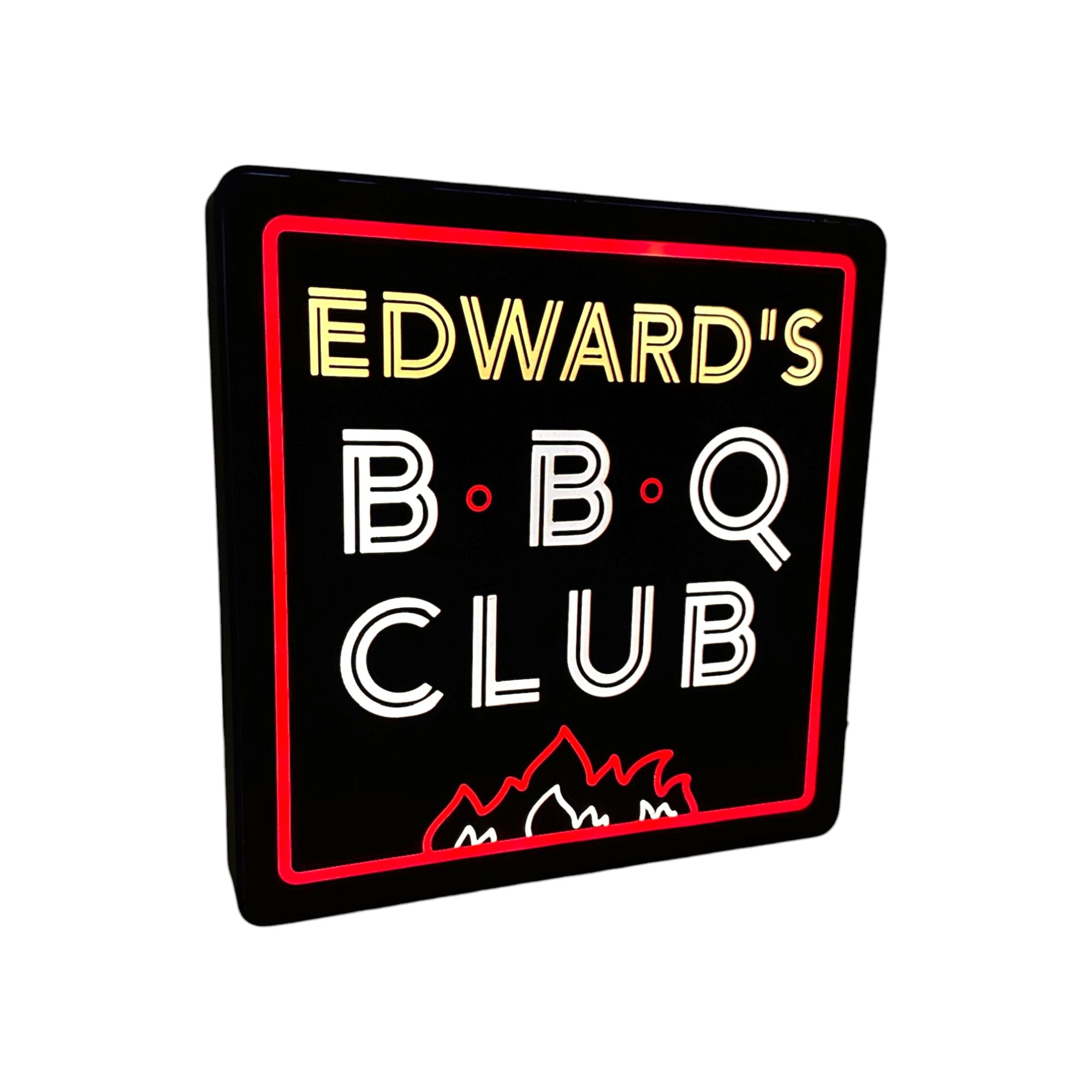Personalised BBQ LED Lightbox