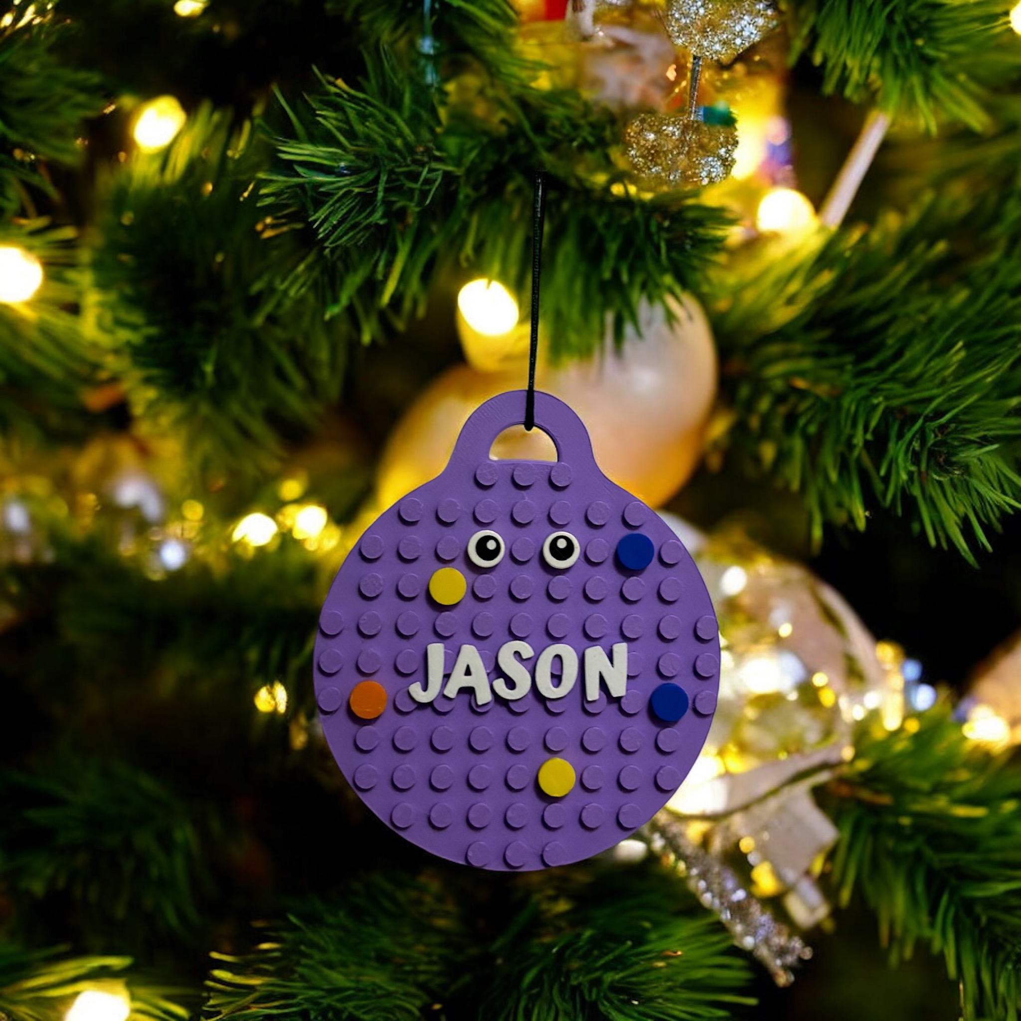 Personalised Christmas Bauble - Brick Compatible