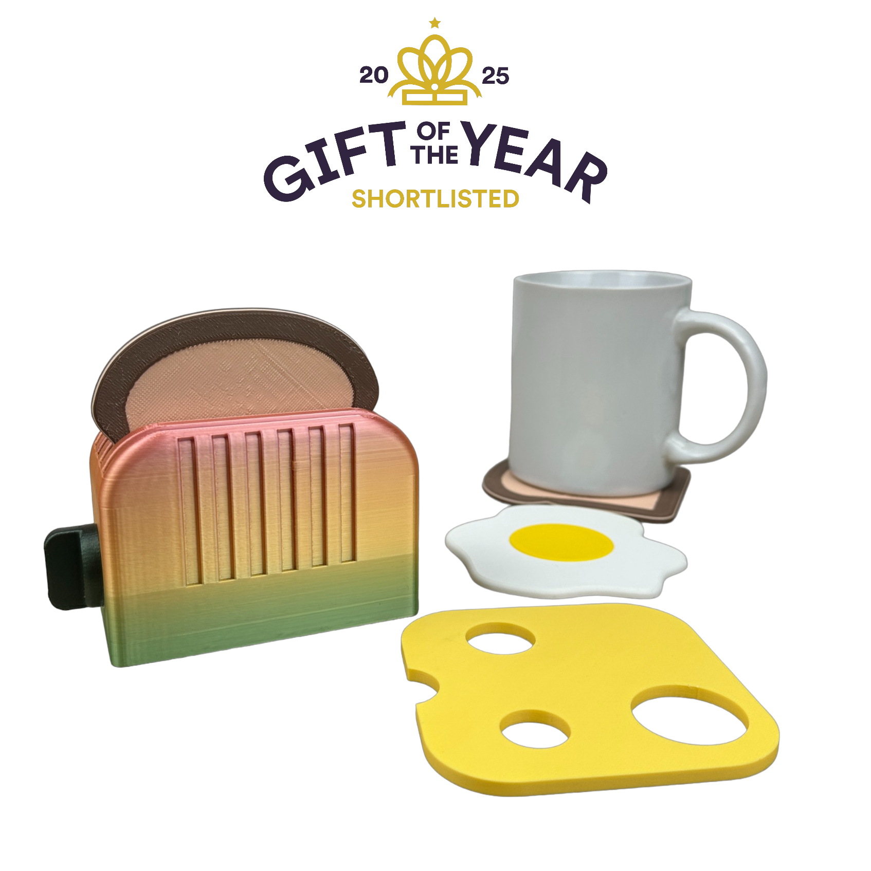 Toasty To Go Toaster Coaster Set – Made Happy Gifts