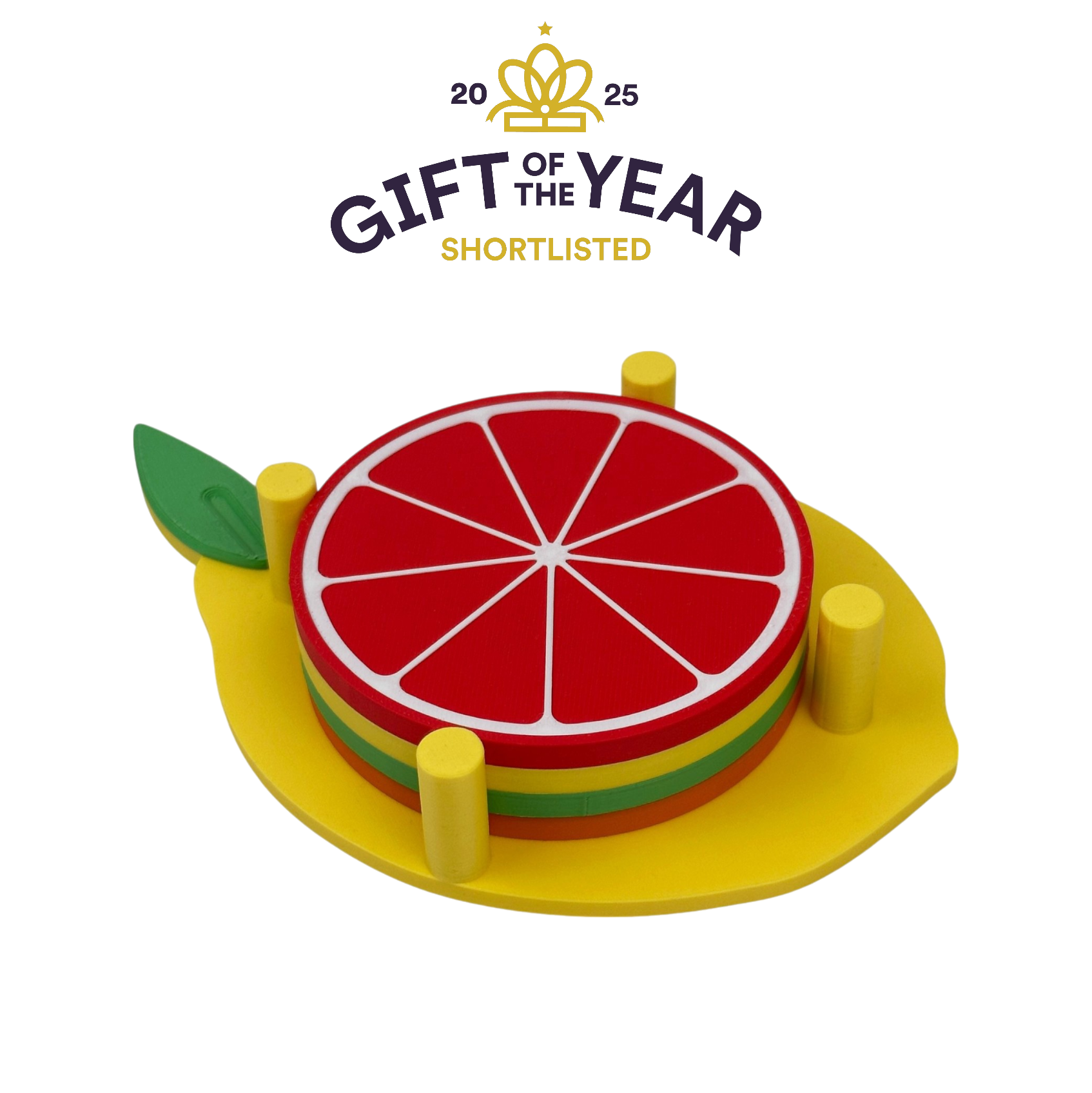 Lemon Slice Fruity Coaster Set
