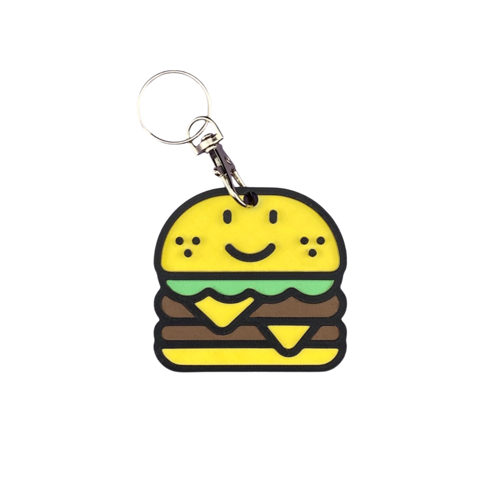 Kawaii Style Burger Keyring