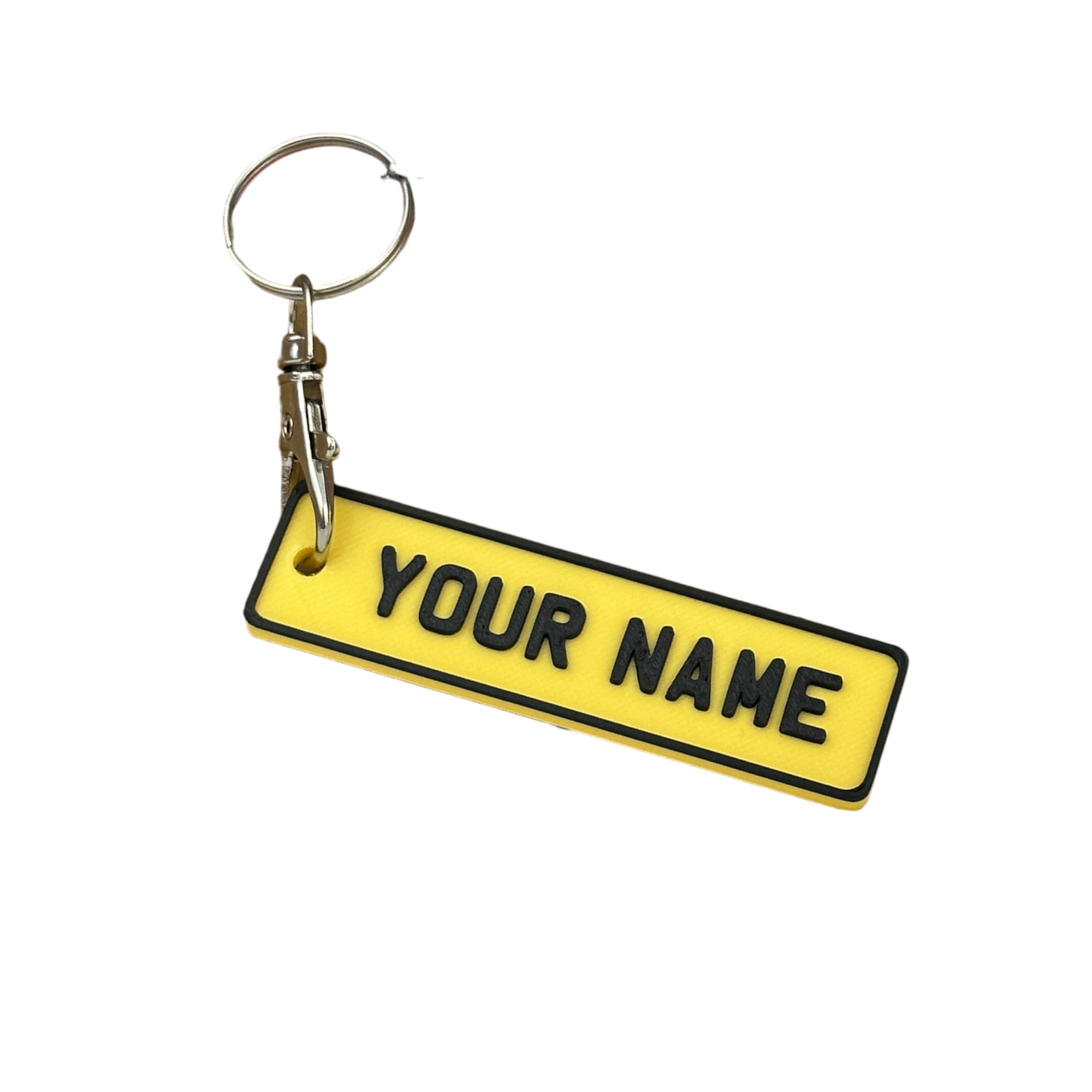 Personalisable Number Plate Keyring