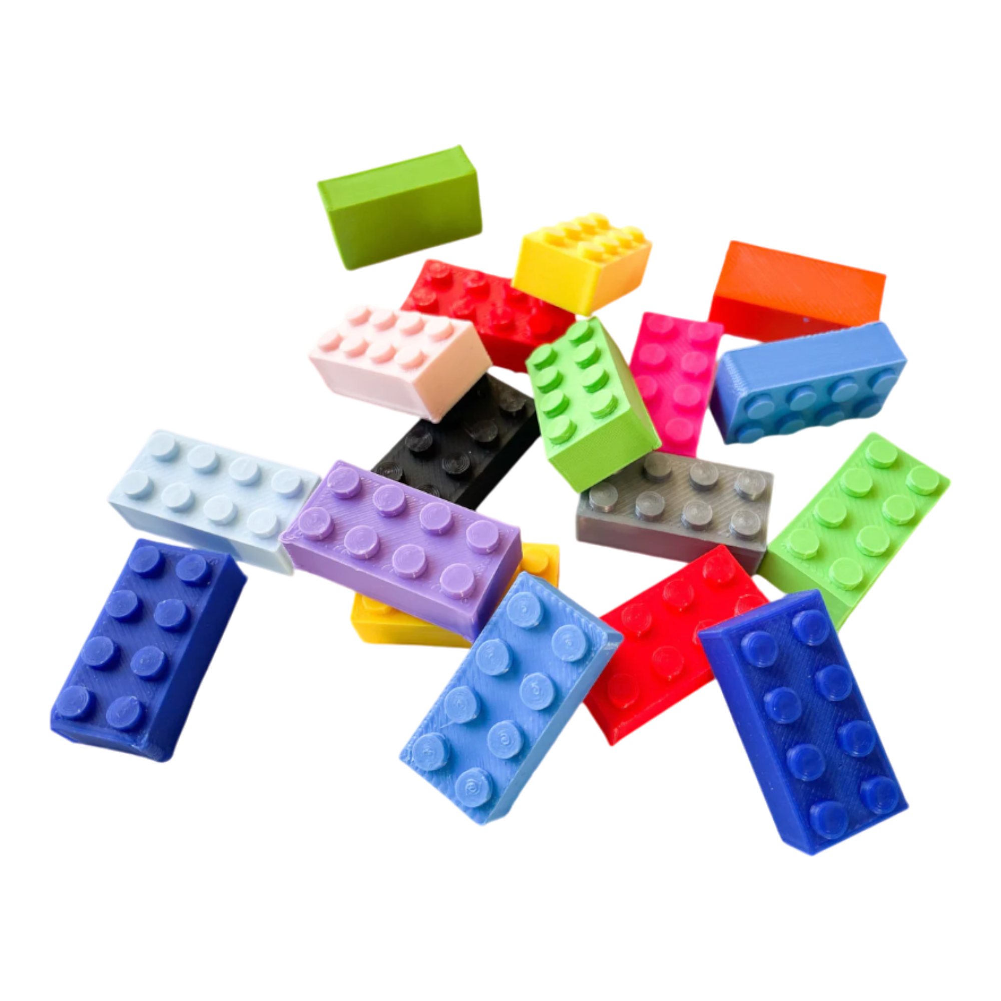 Set of 6 Bricks for Cake Decoration | Cupcake Topper