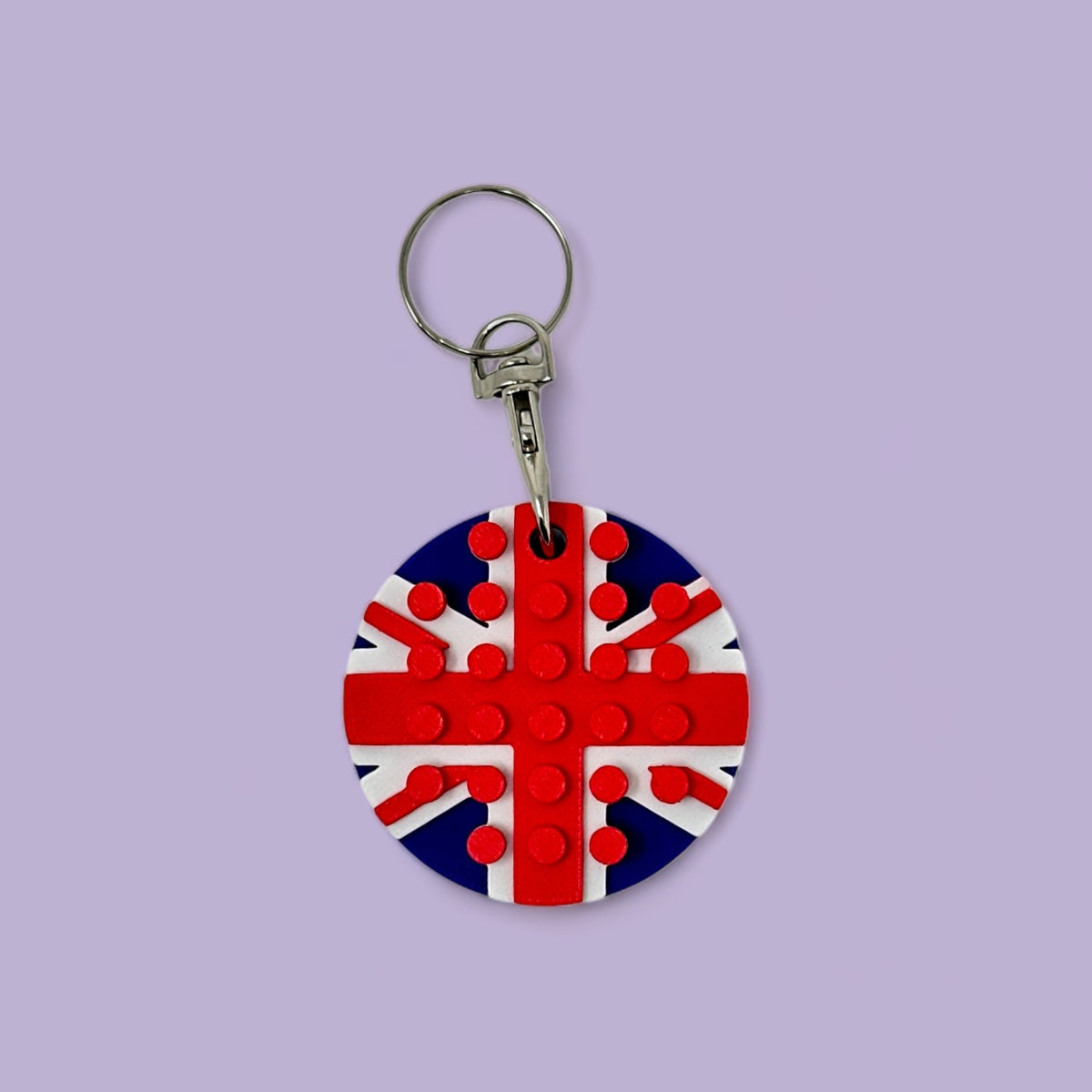 Union Jack Brick Compatible Keyring Made Happy Gifts