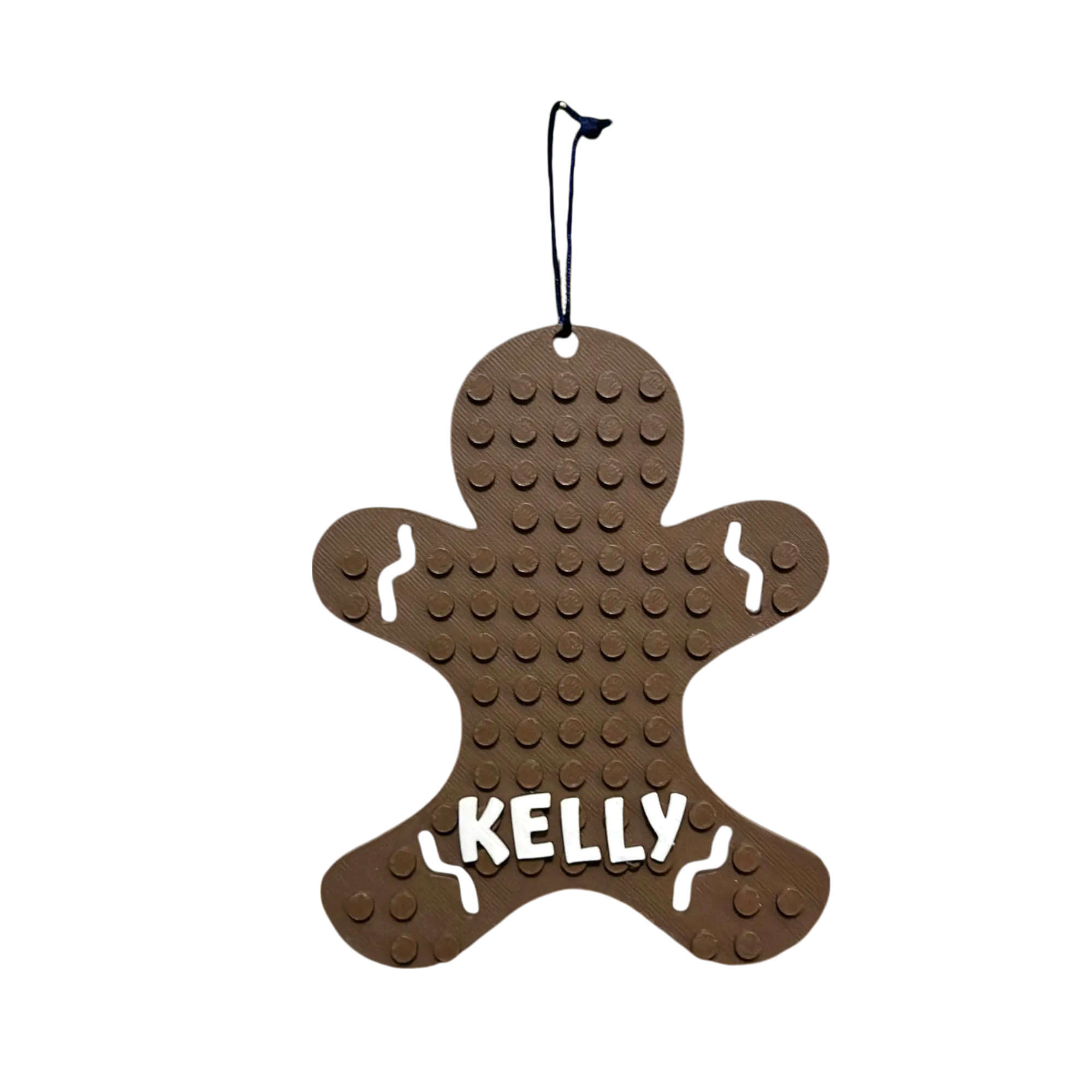 Personalised Gingerbread Hanging Decoration - Brick Compatible