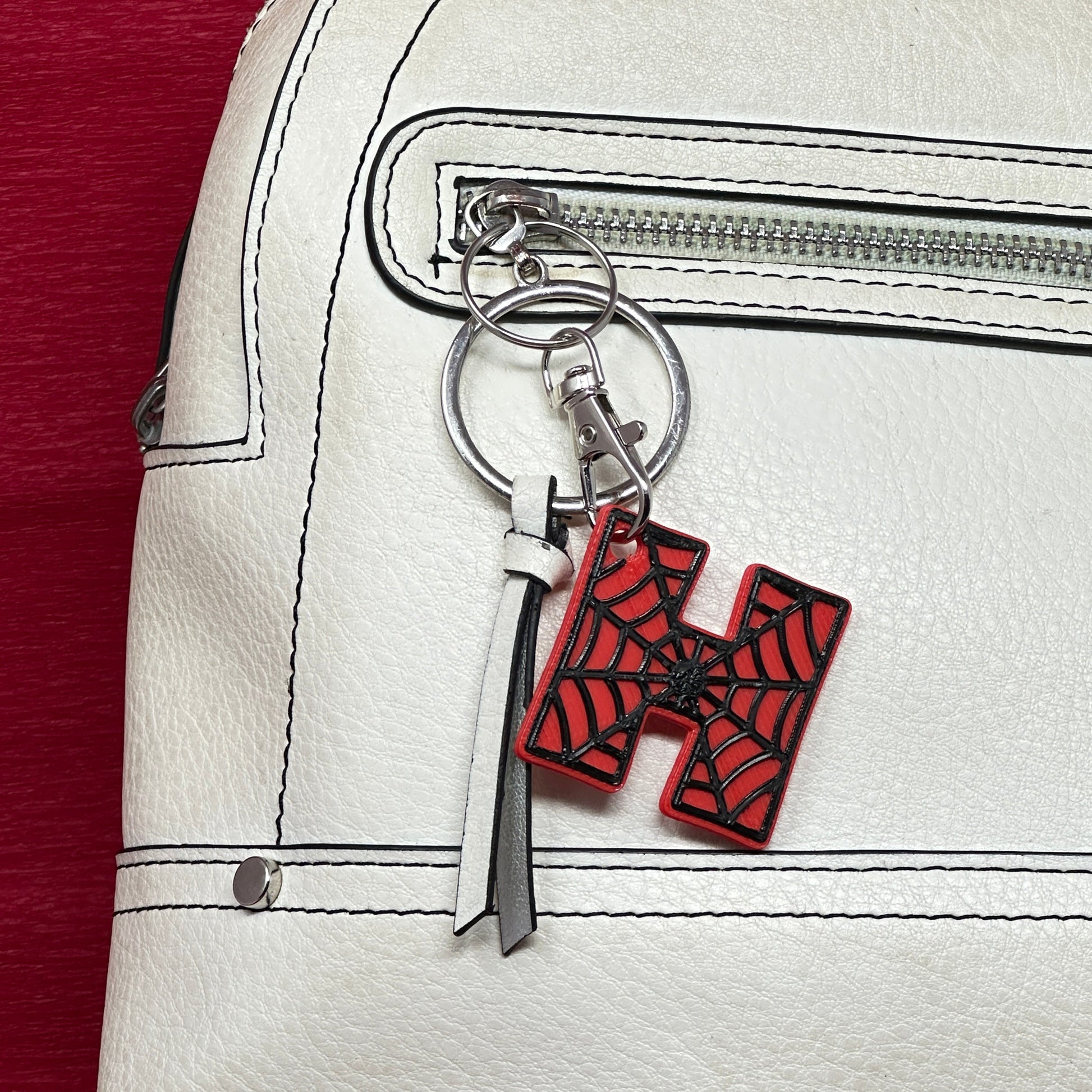 Personalised Spiderman Style Keyrings - Made in the UK – Made Happy Gifts