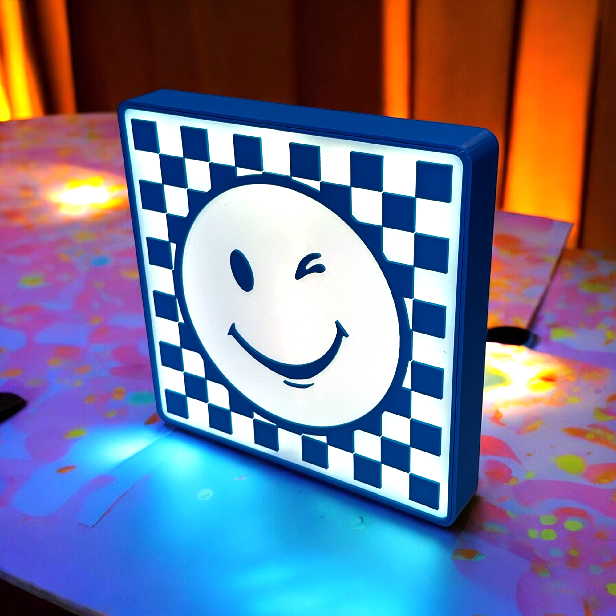 Winky Emoji LED Lightbox Made Happy Gifts