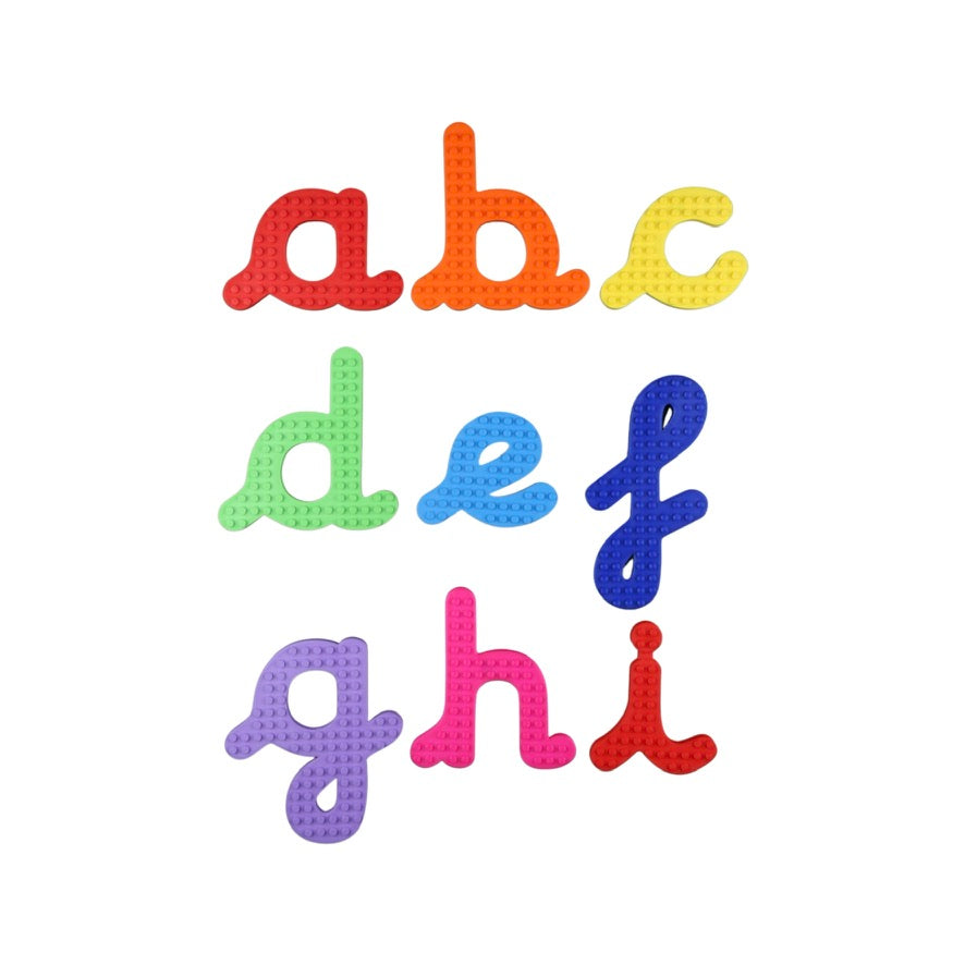 Sensory Building Brick Precursive Alphabet Set
