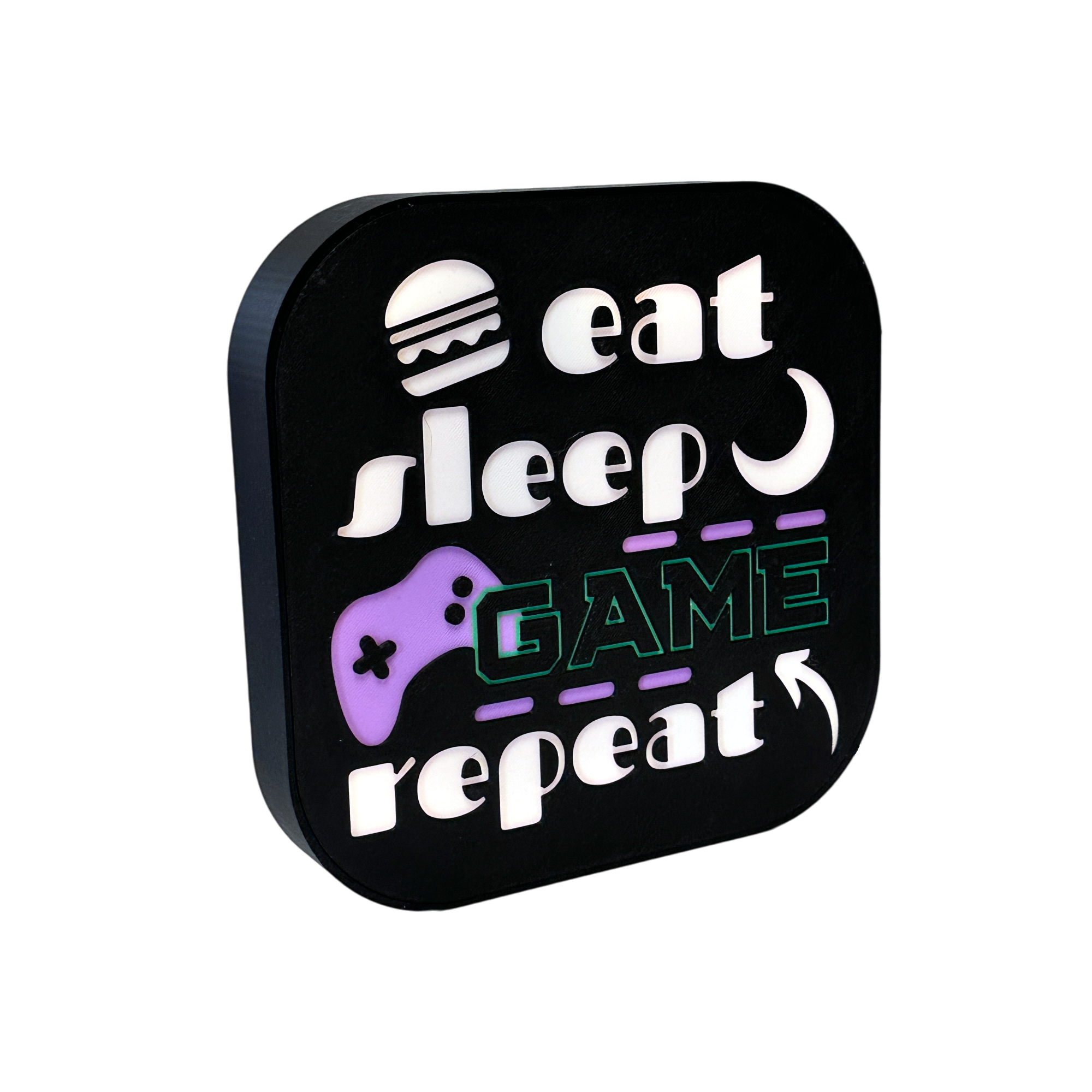 Eat Sleep Game - Repeat LED Lightbox