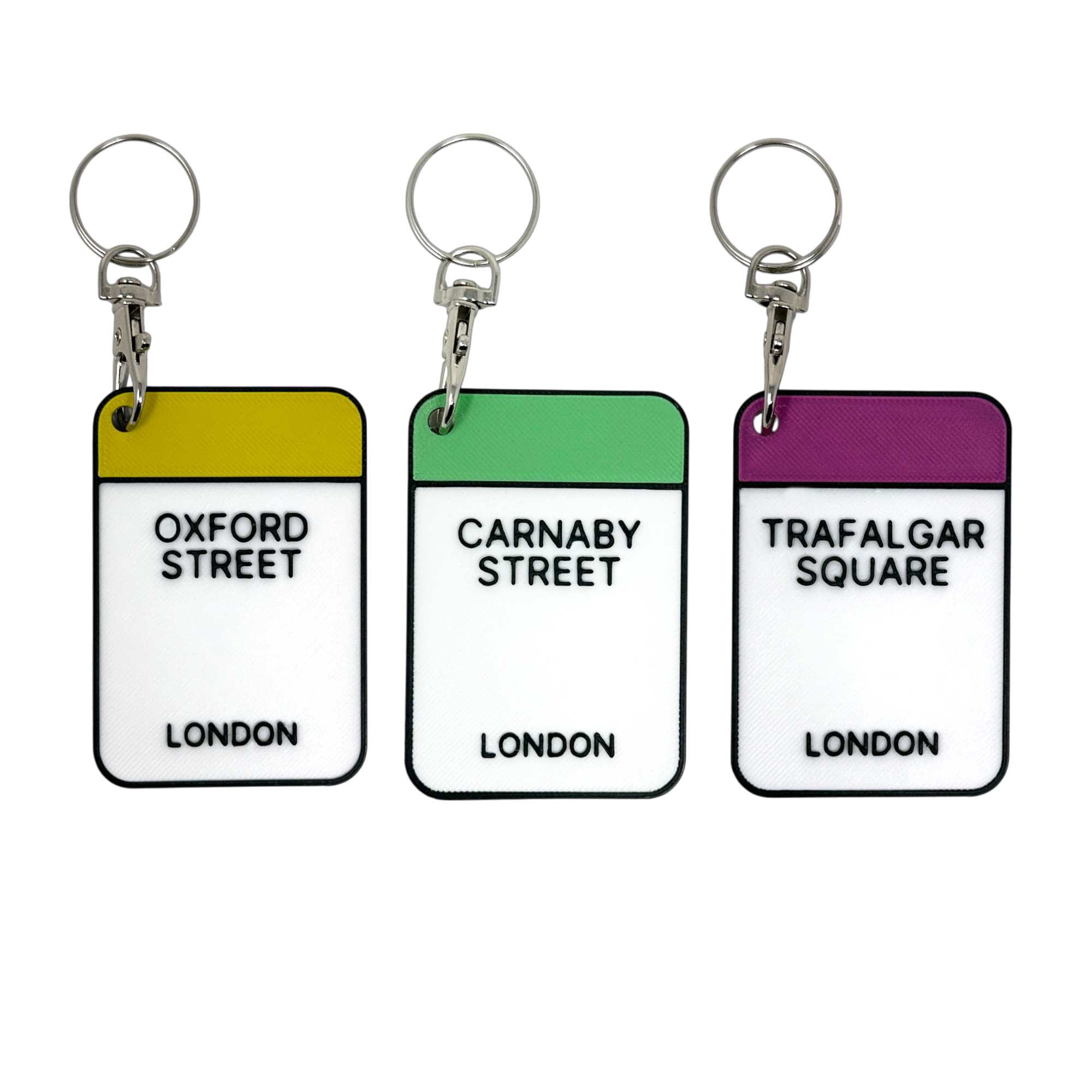 London Themed Novelty Property Keyrings