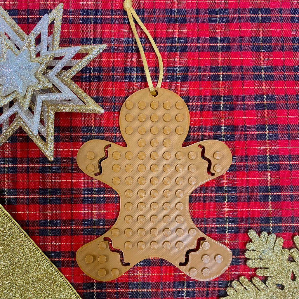 brick compatible 3d printed gingerbread man
