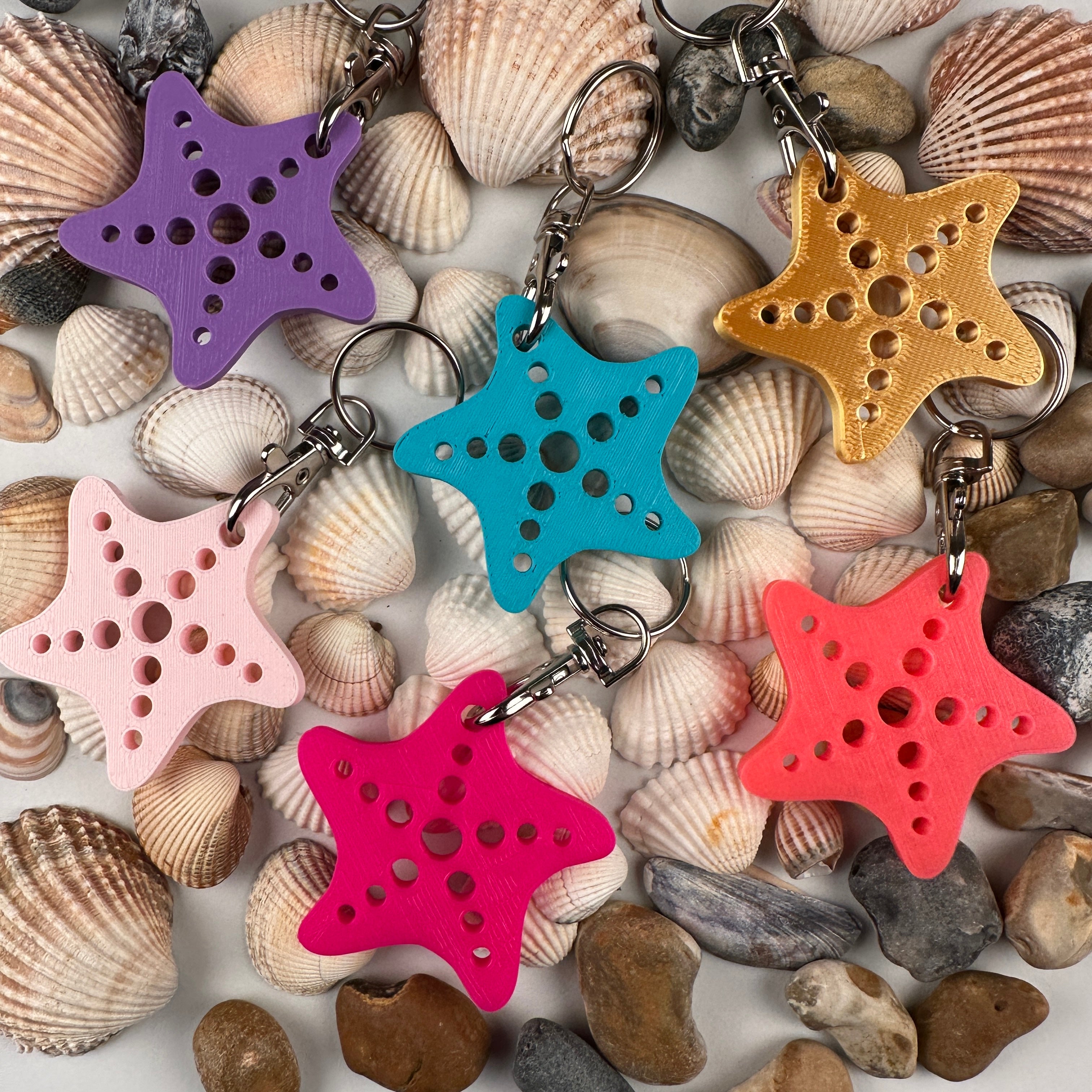 Starfish Keyrings