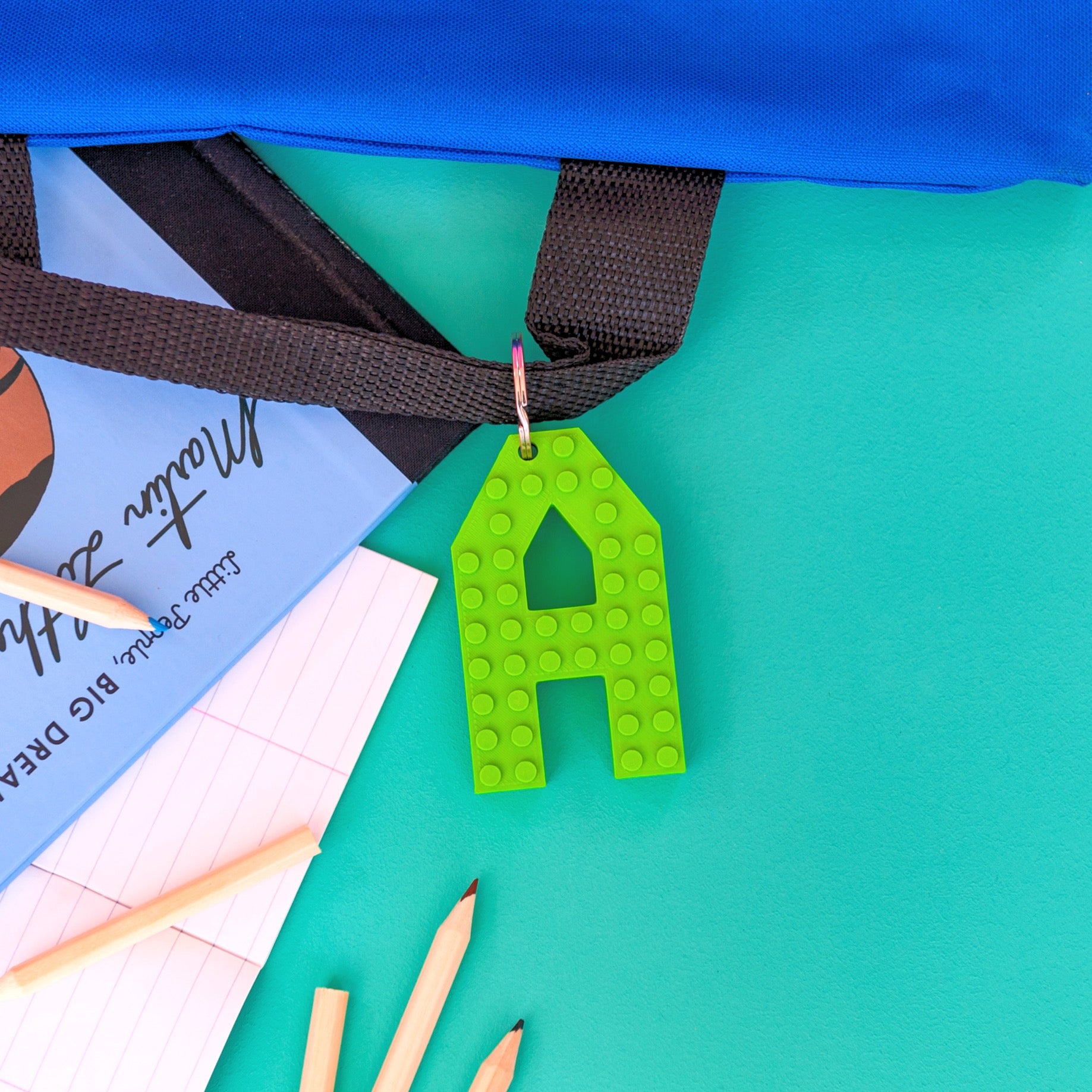 Brick Letter Keyring