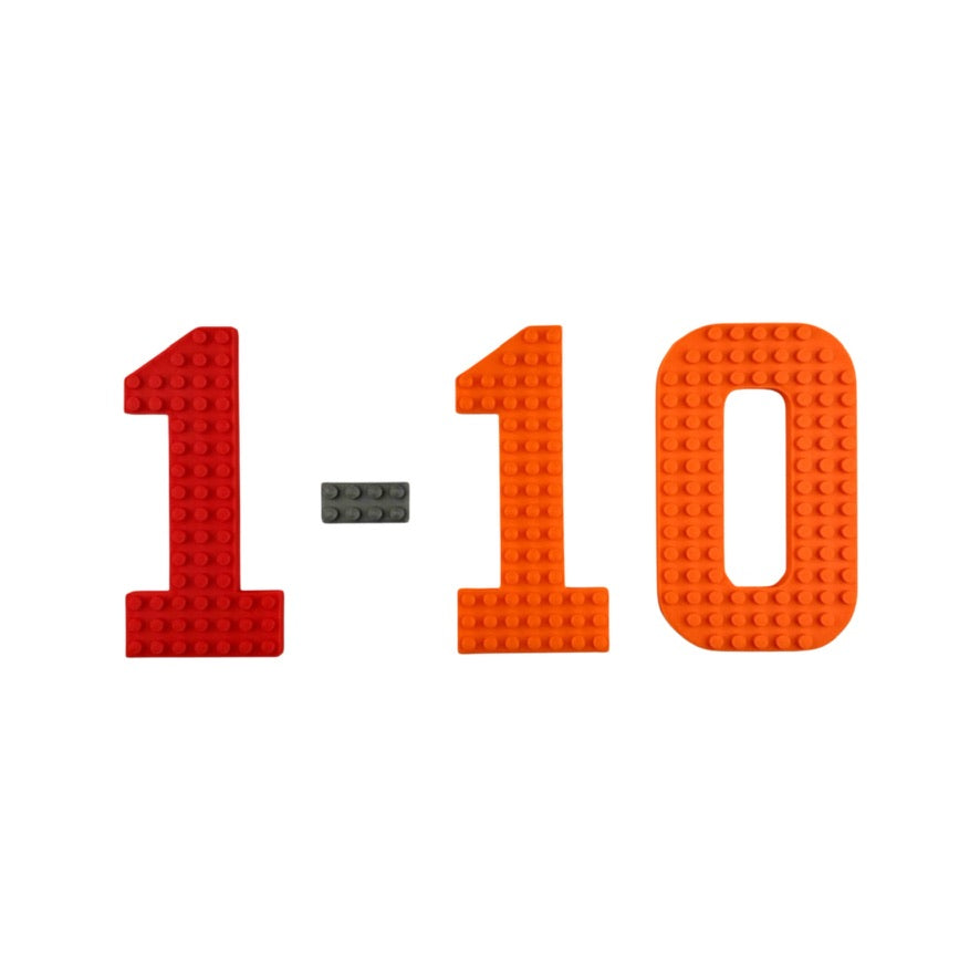 Sensory Building Brick Numbers 1-10 Set